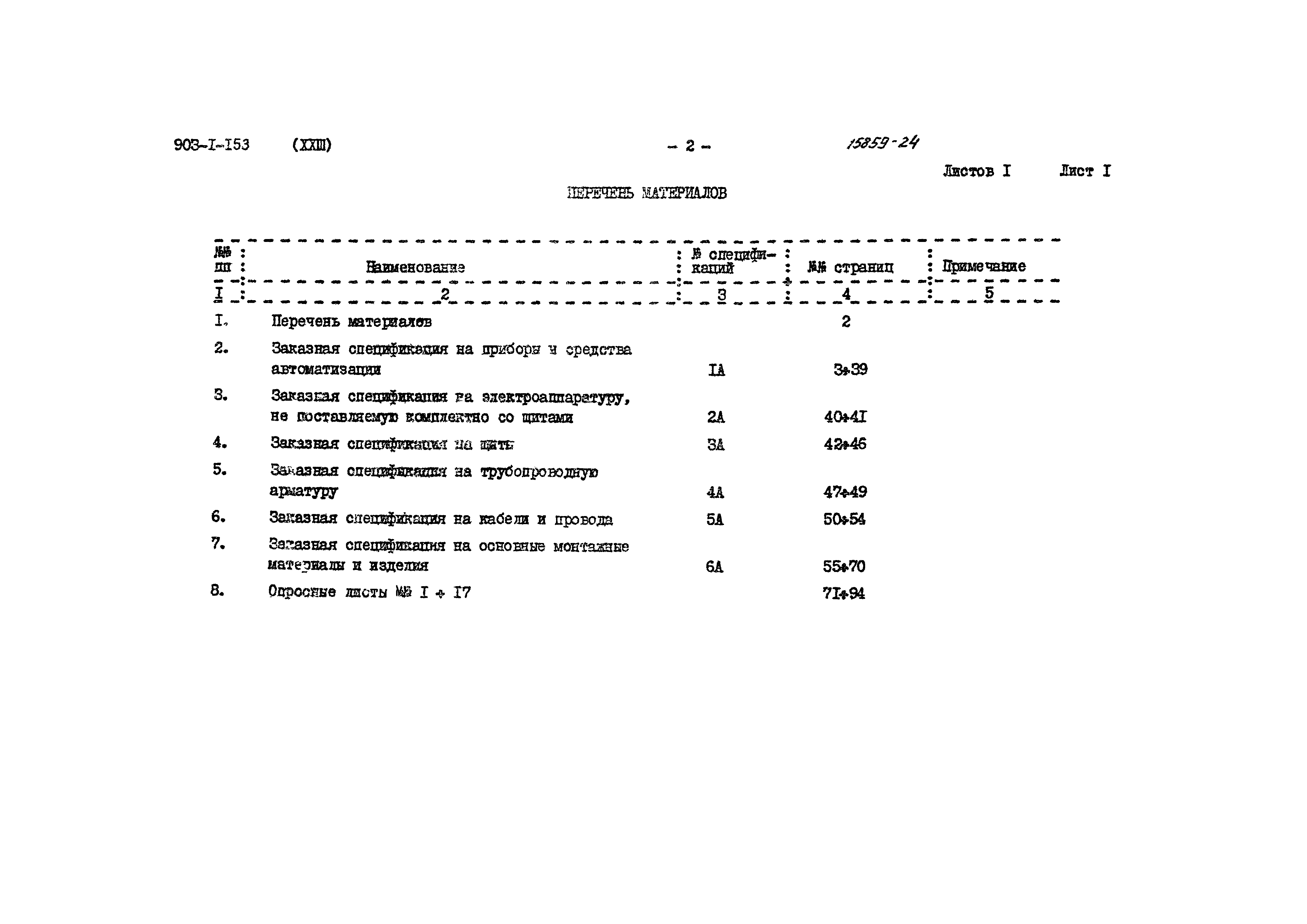 Типовой проект 903-1-153