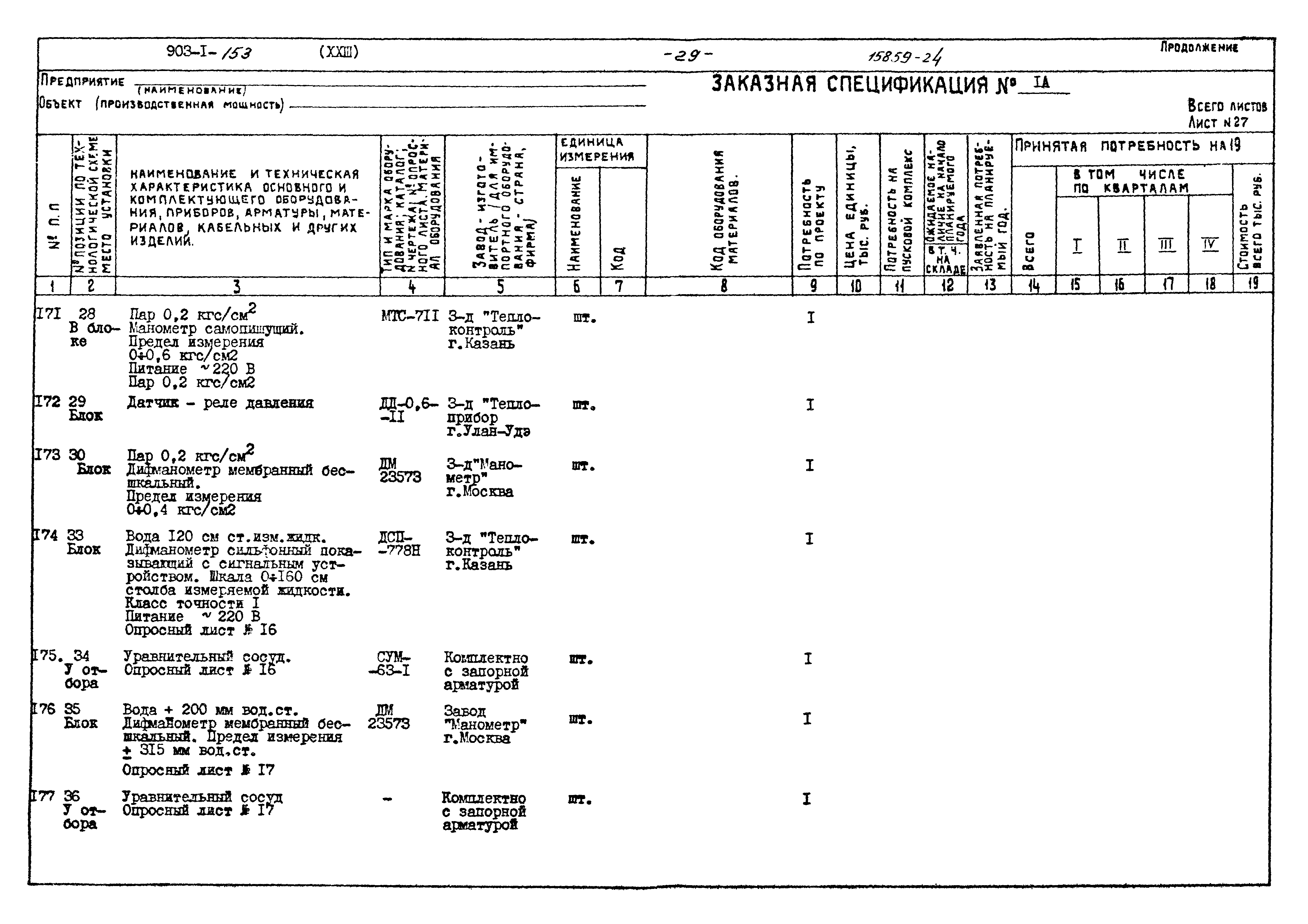 Типовой проект 903-1-153