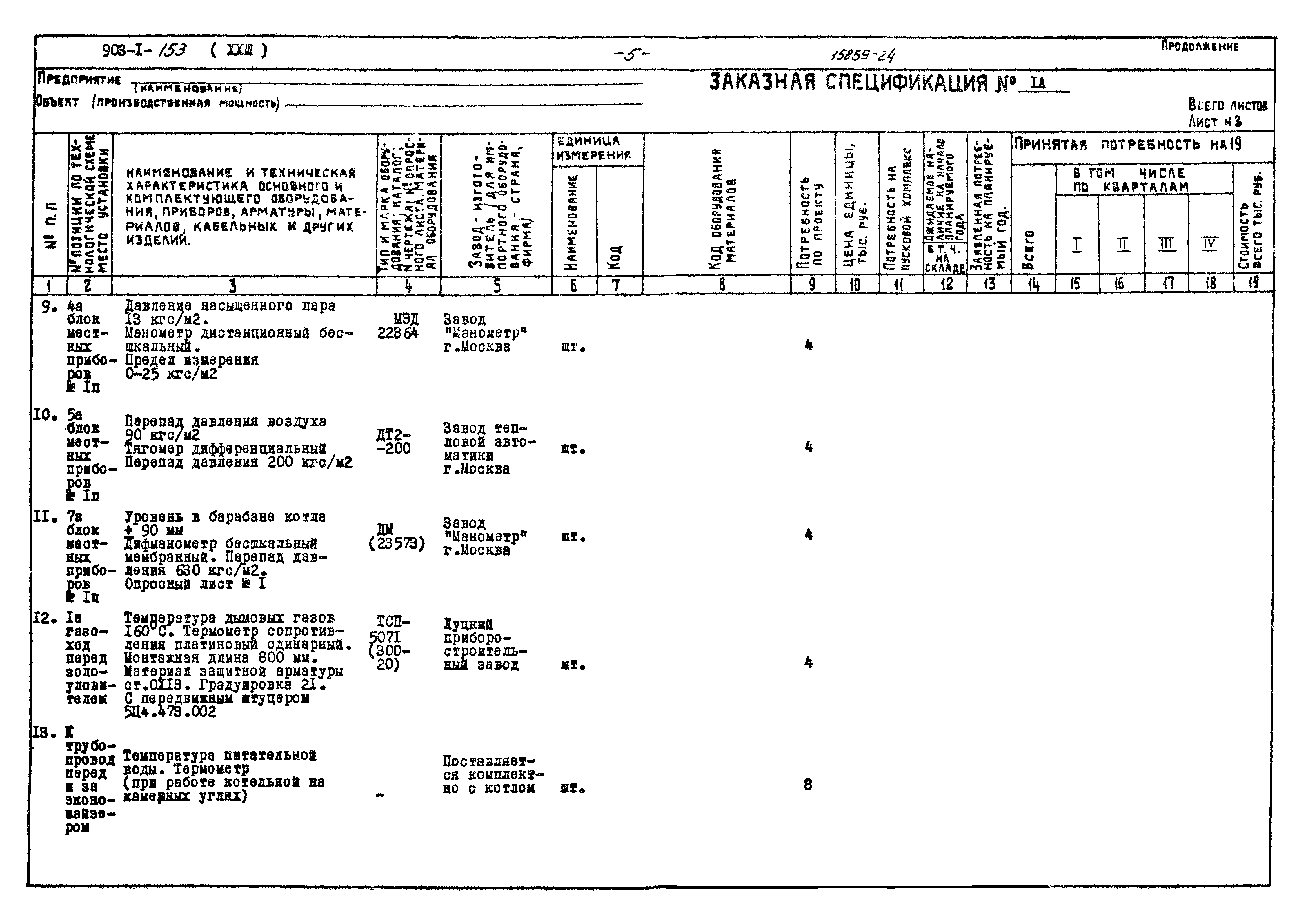 Типовой проект 903-1-153