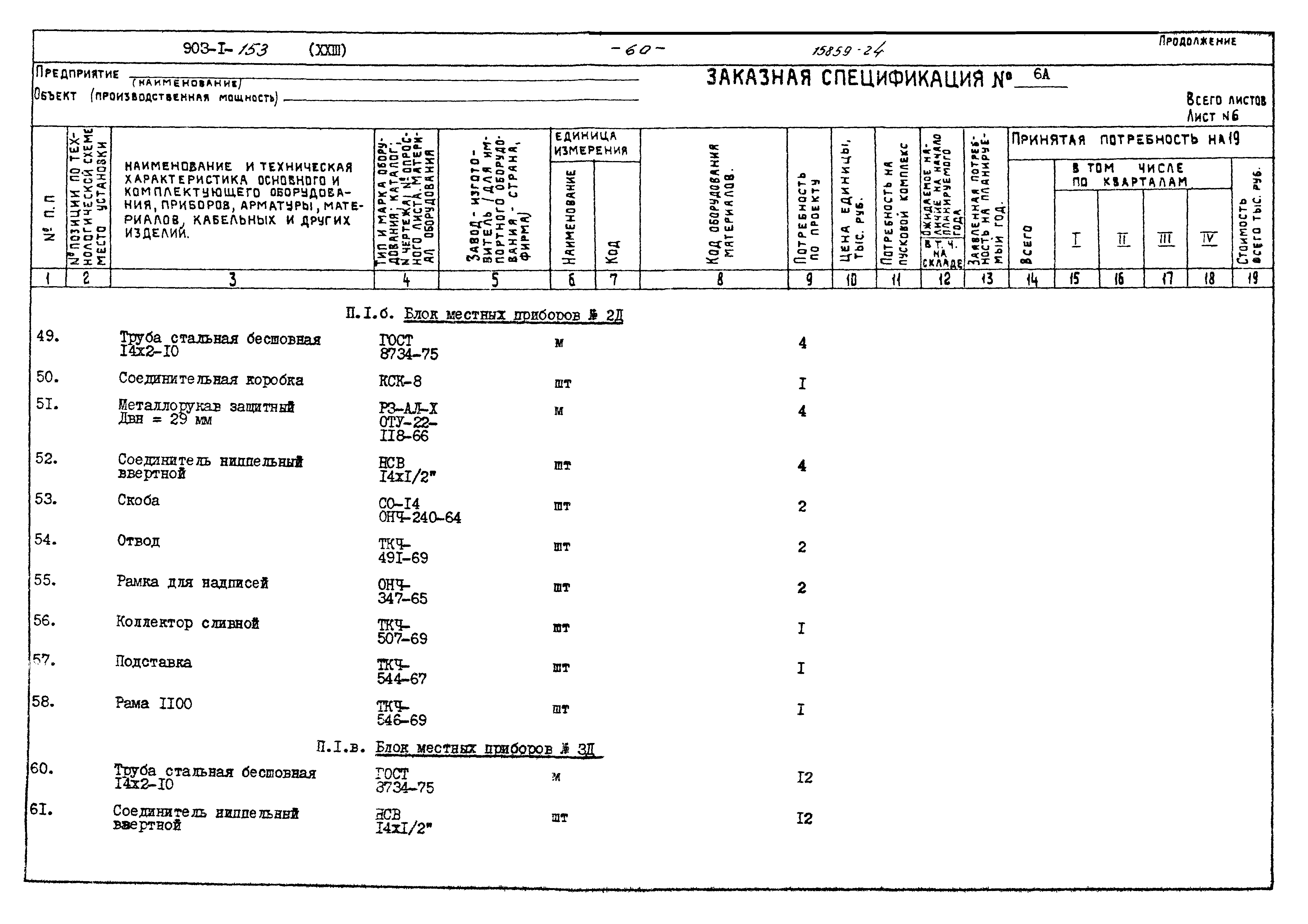 Типовой проект 903-1-153