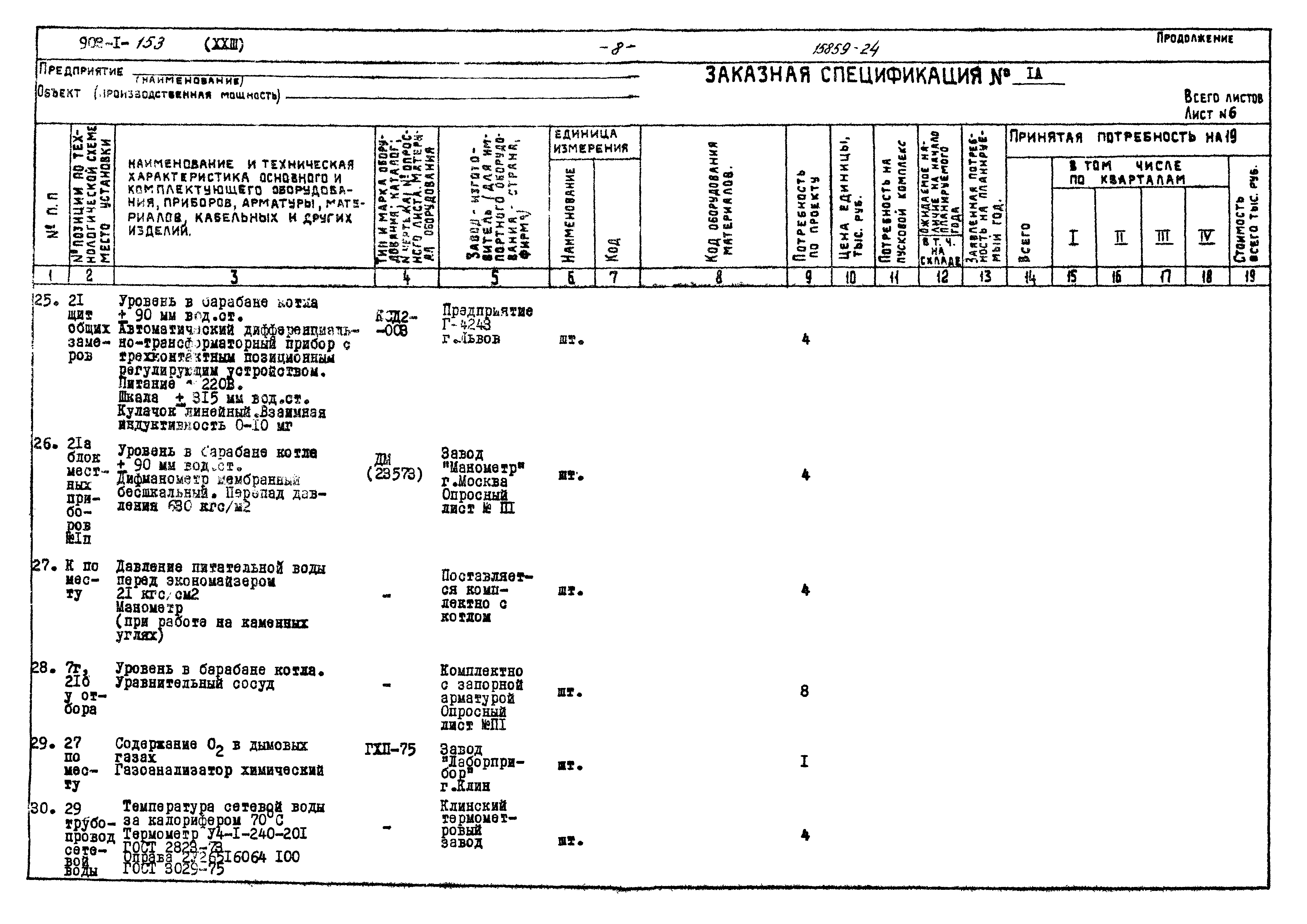 Типовой проект 903-1-153
