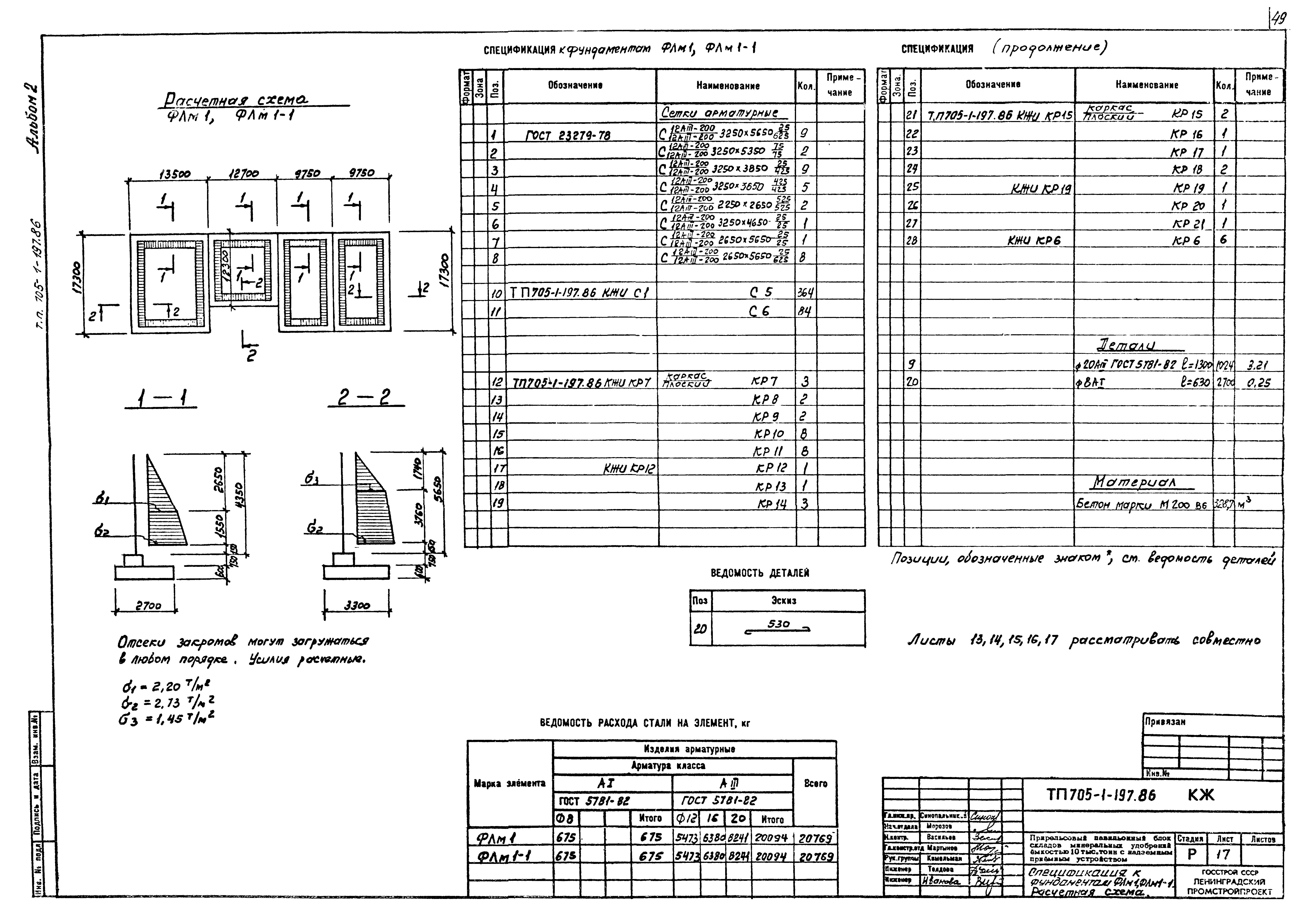 Типовой проект 705-1-197.86