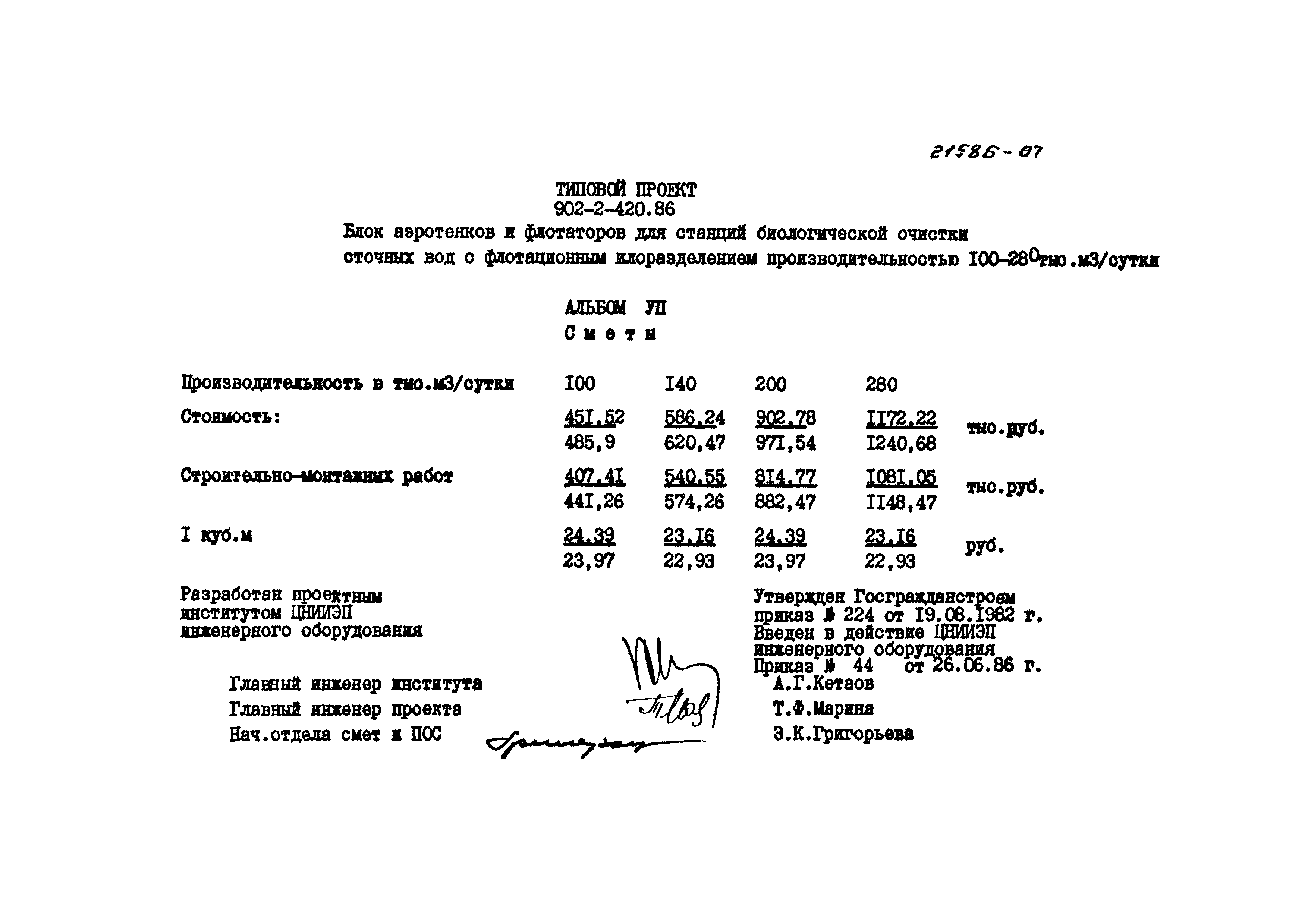 Типовой проект 902-2-420.86