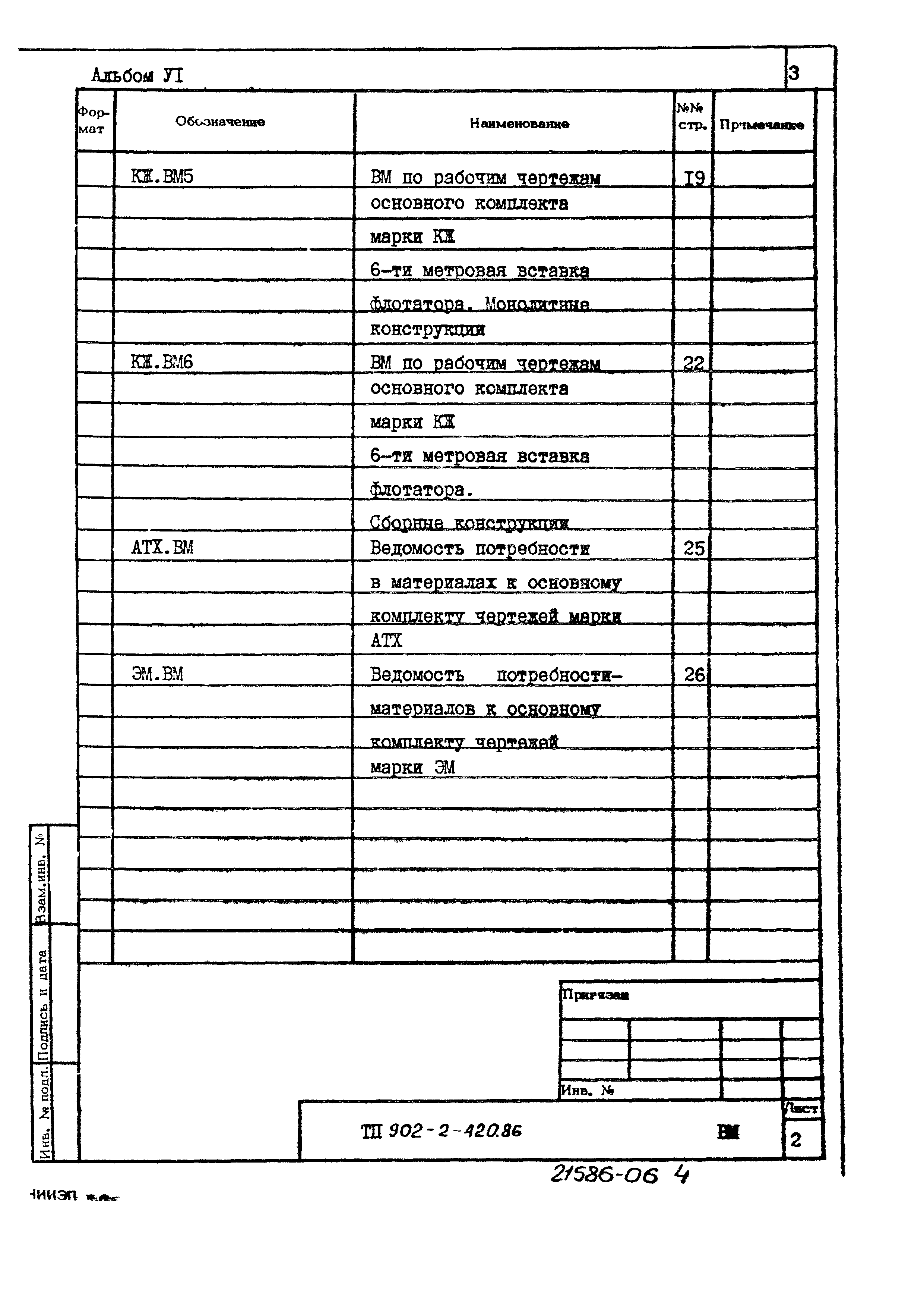 Типовой проект 902-2-420.86
