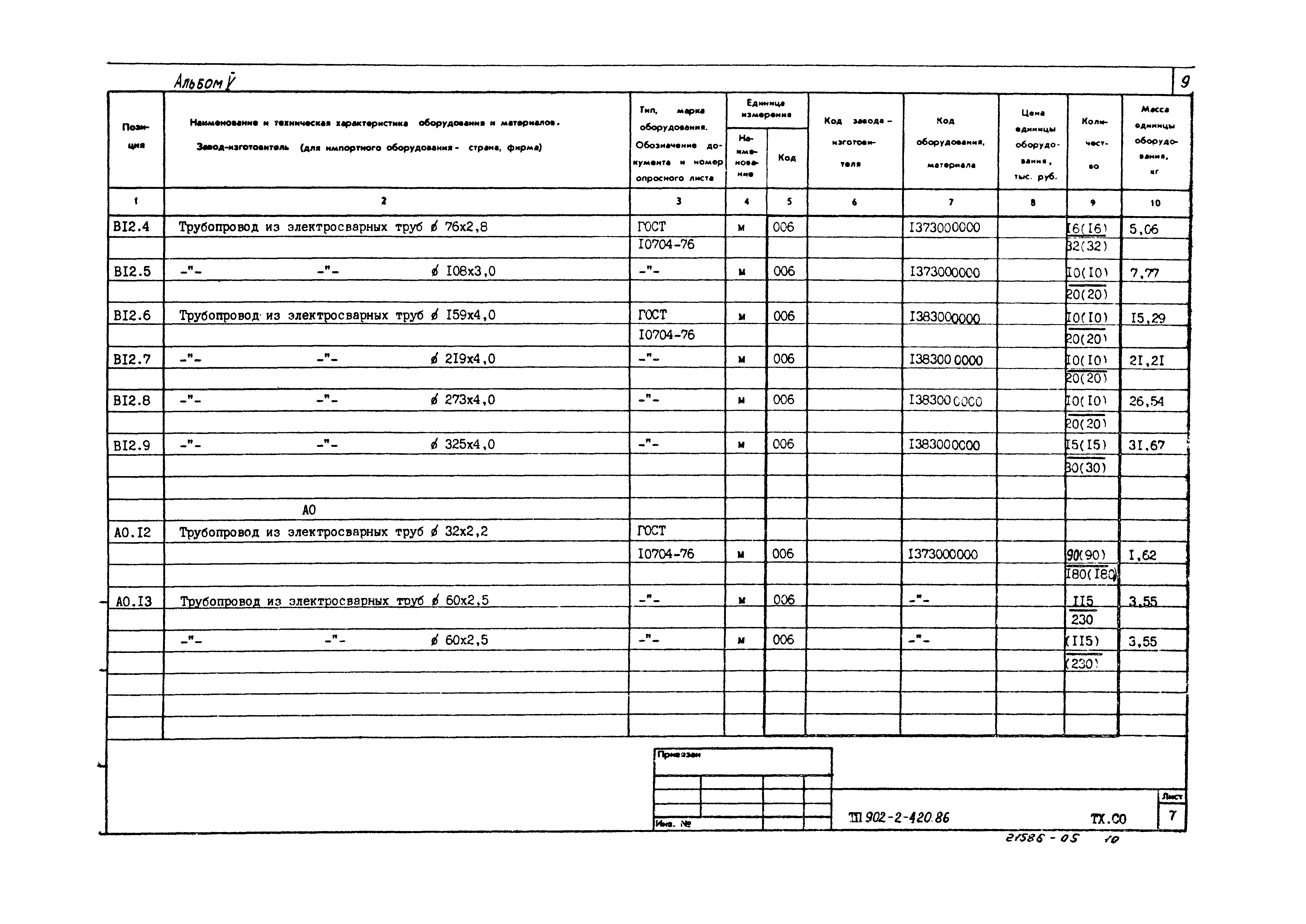 Типовой проект 902-2-420.86