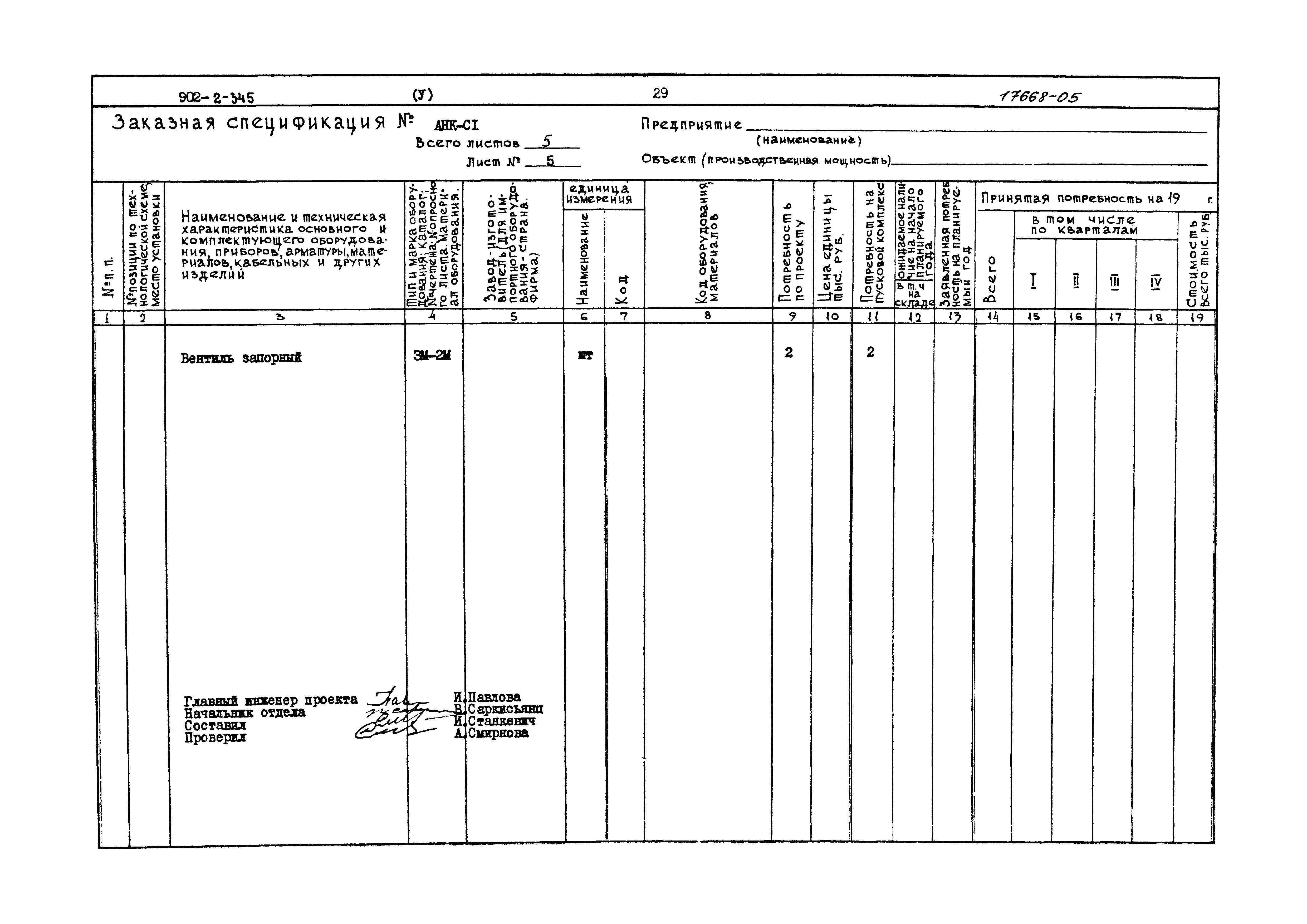 Типовой проект 902-2-345
