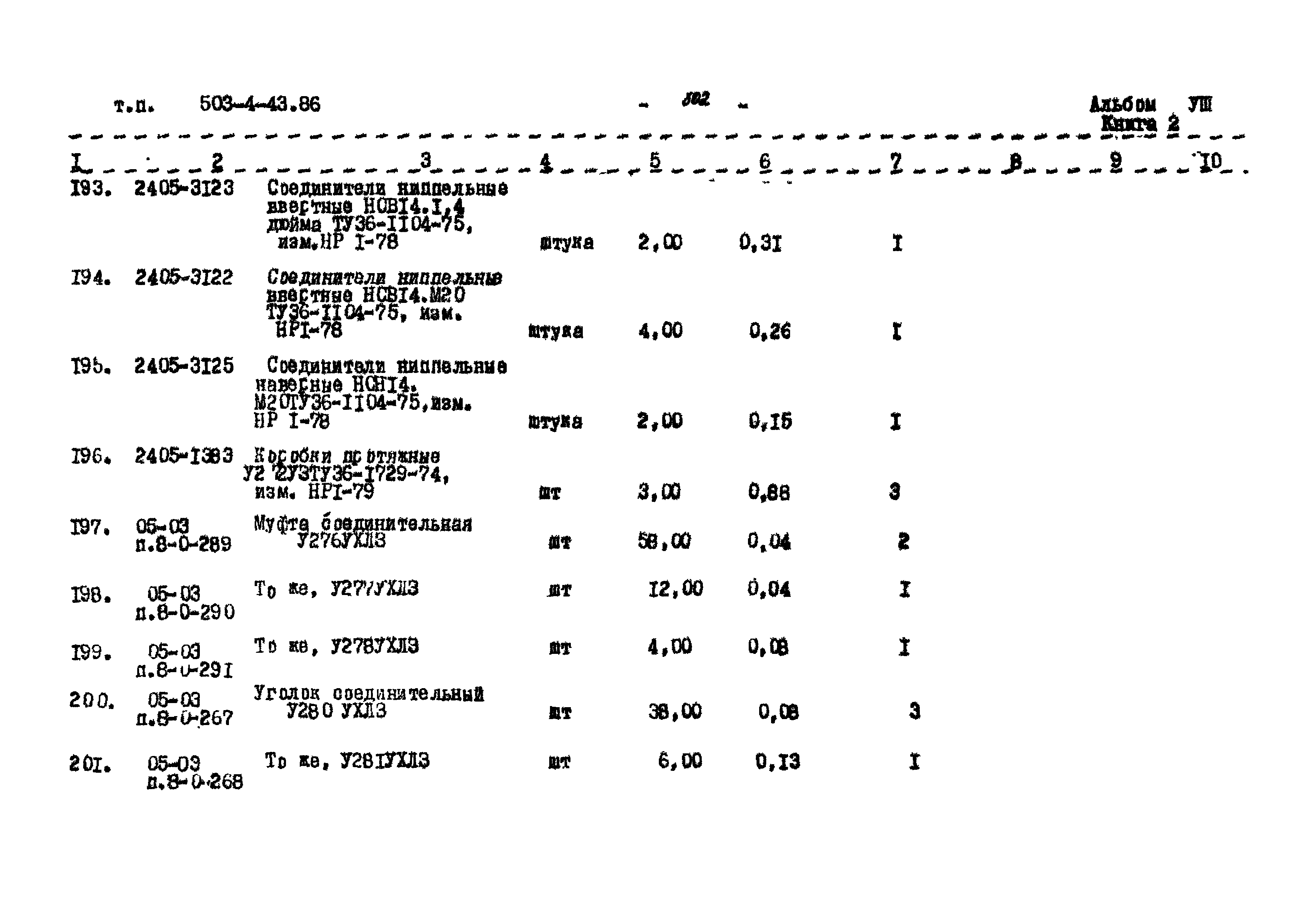 Типовой проект 503-4-43.86