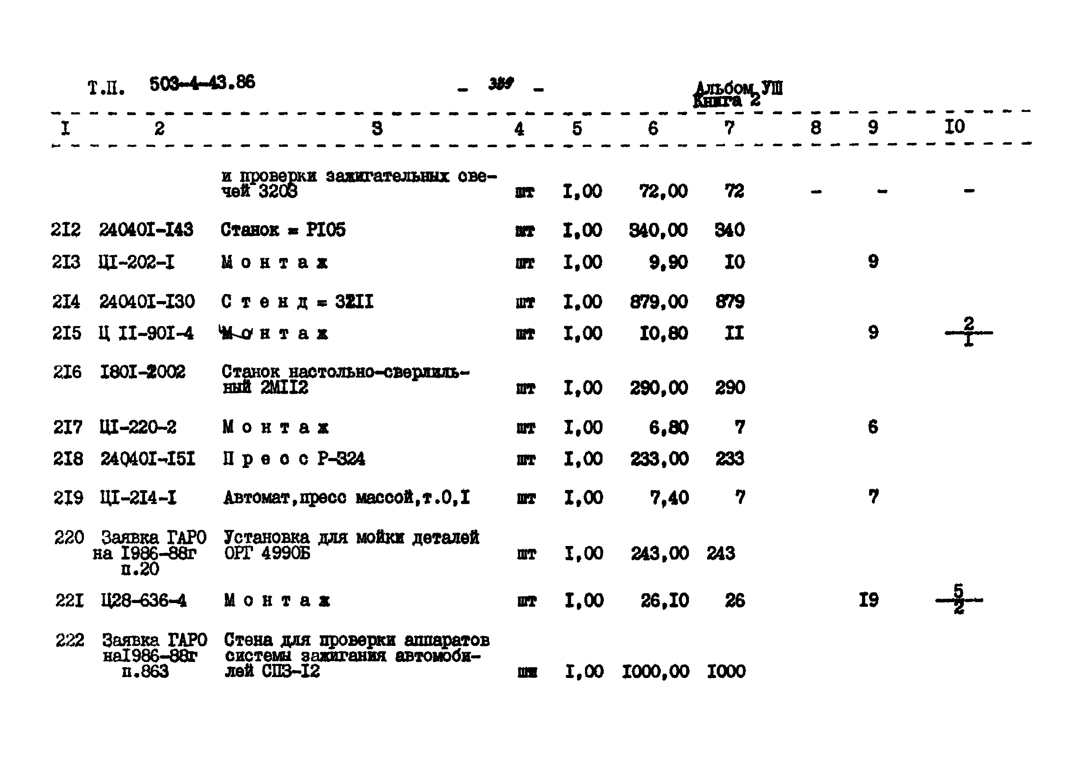 Типовой проект 503-4-43.86