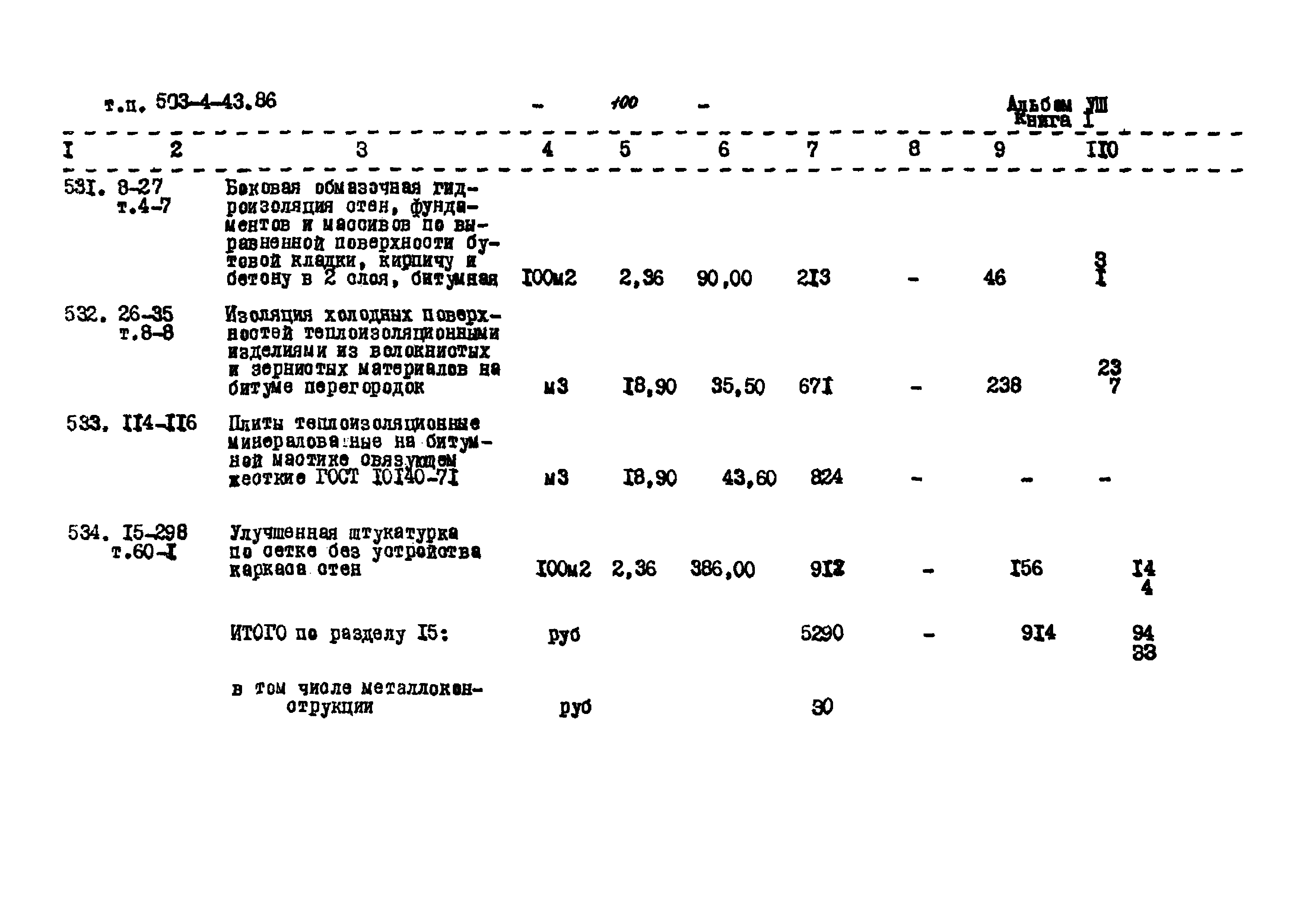 Типовой проект 503-4-43.86