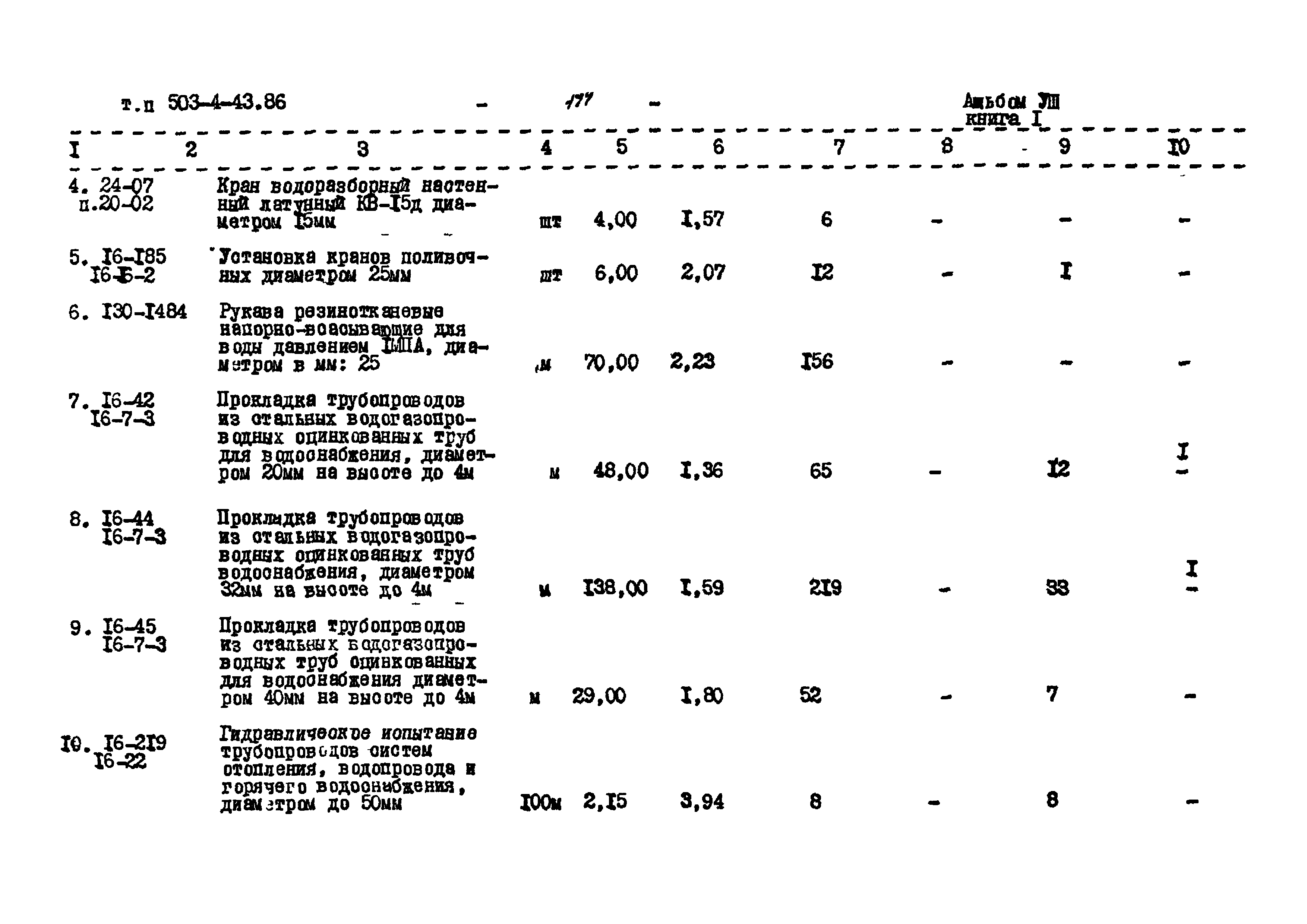 Типовой проект 503-4-43.86