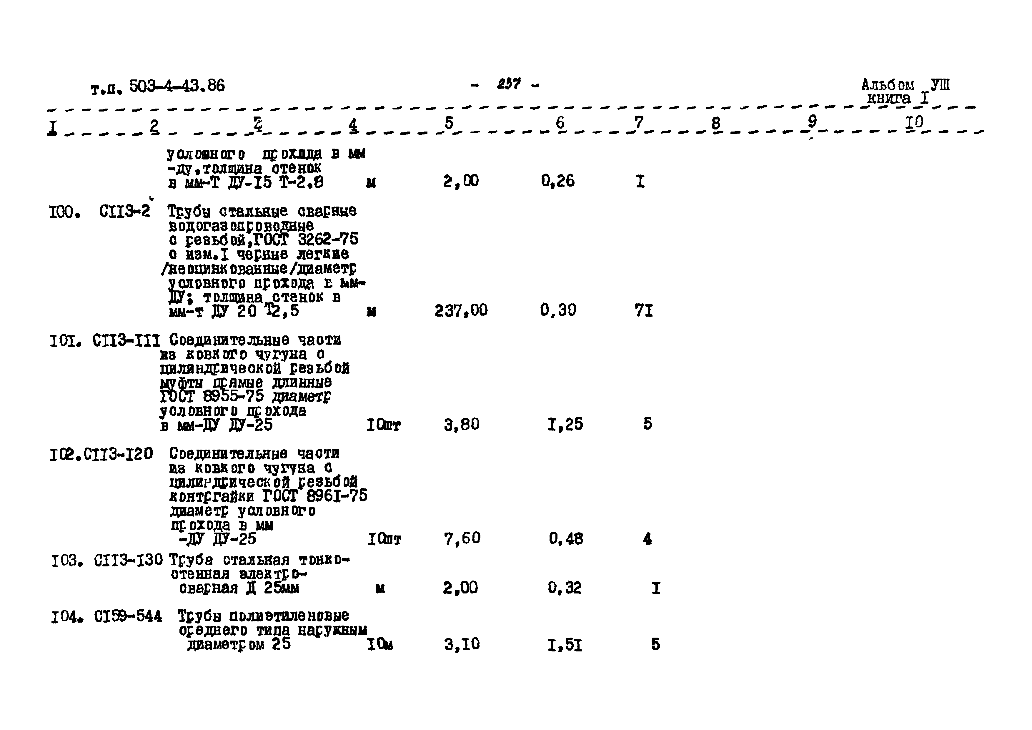 Типовой проект 503-4-43.86