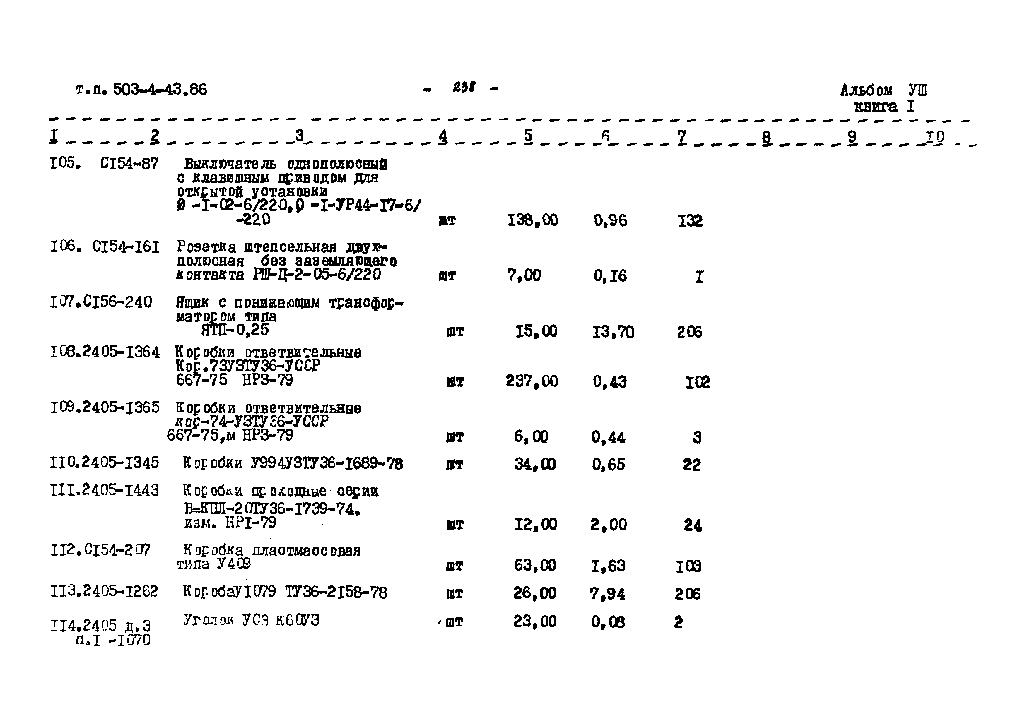 Типовой проект 503-4-43.86