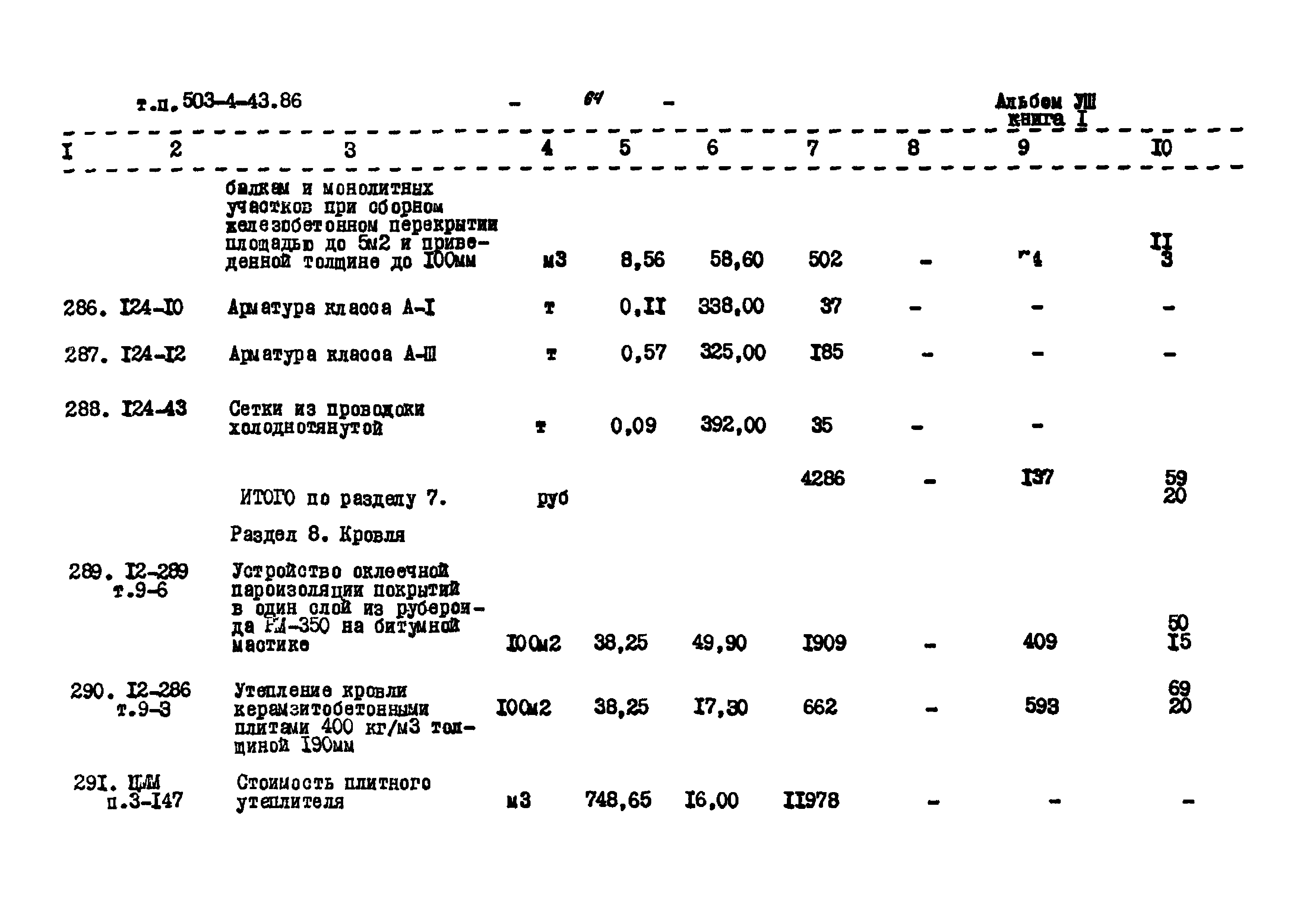 Типовой проект 503-4-43.86
