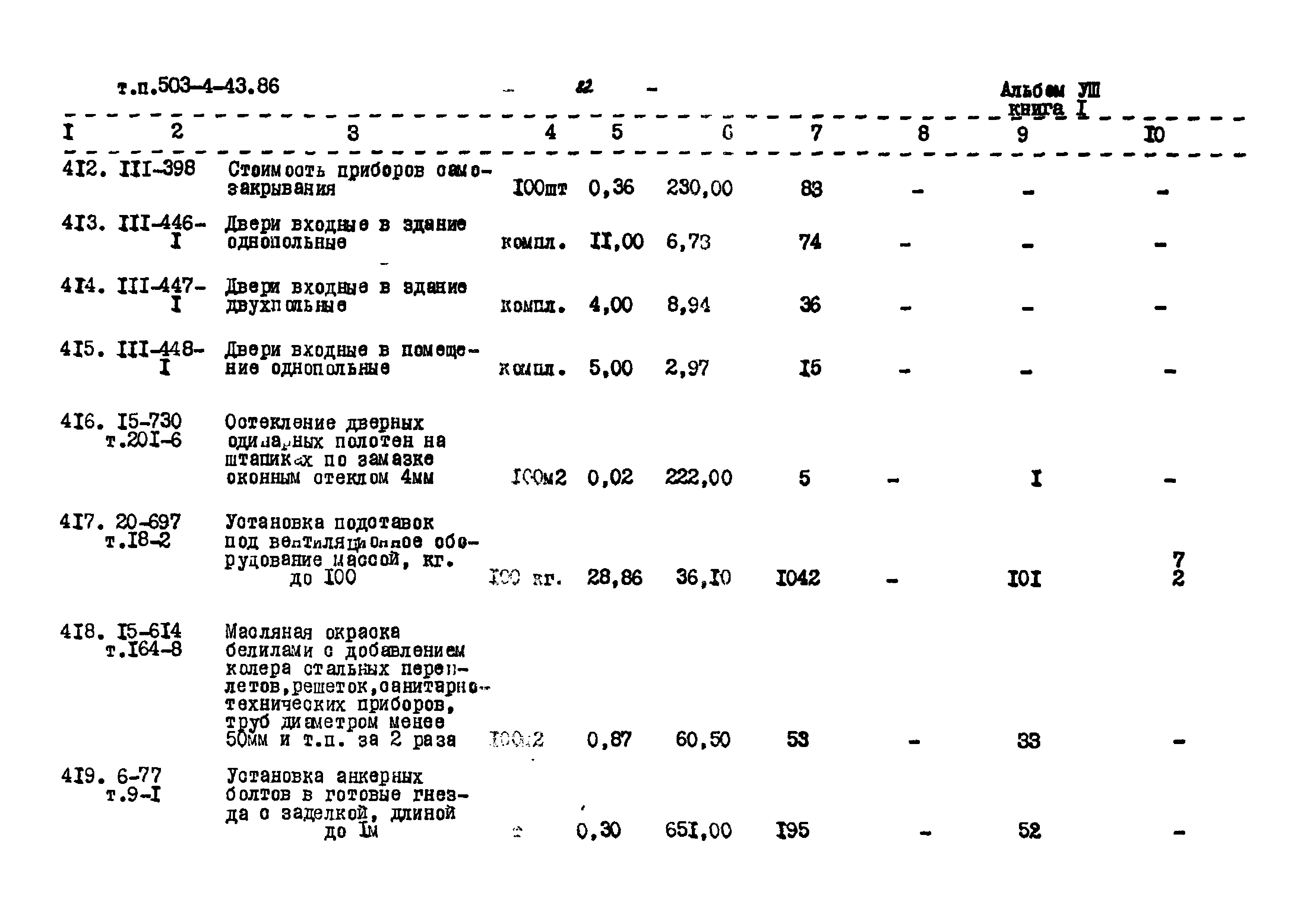 Типовой проект 503-4-43.86