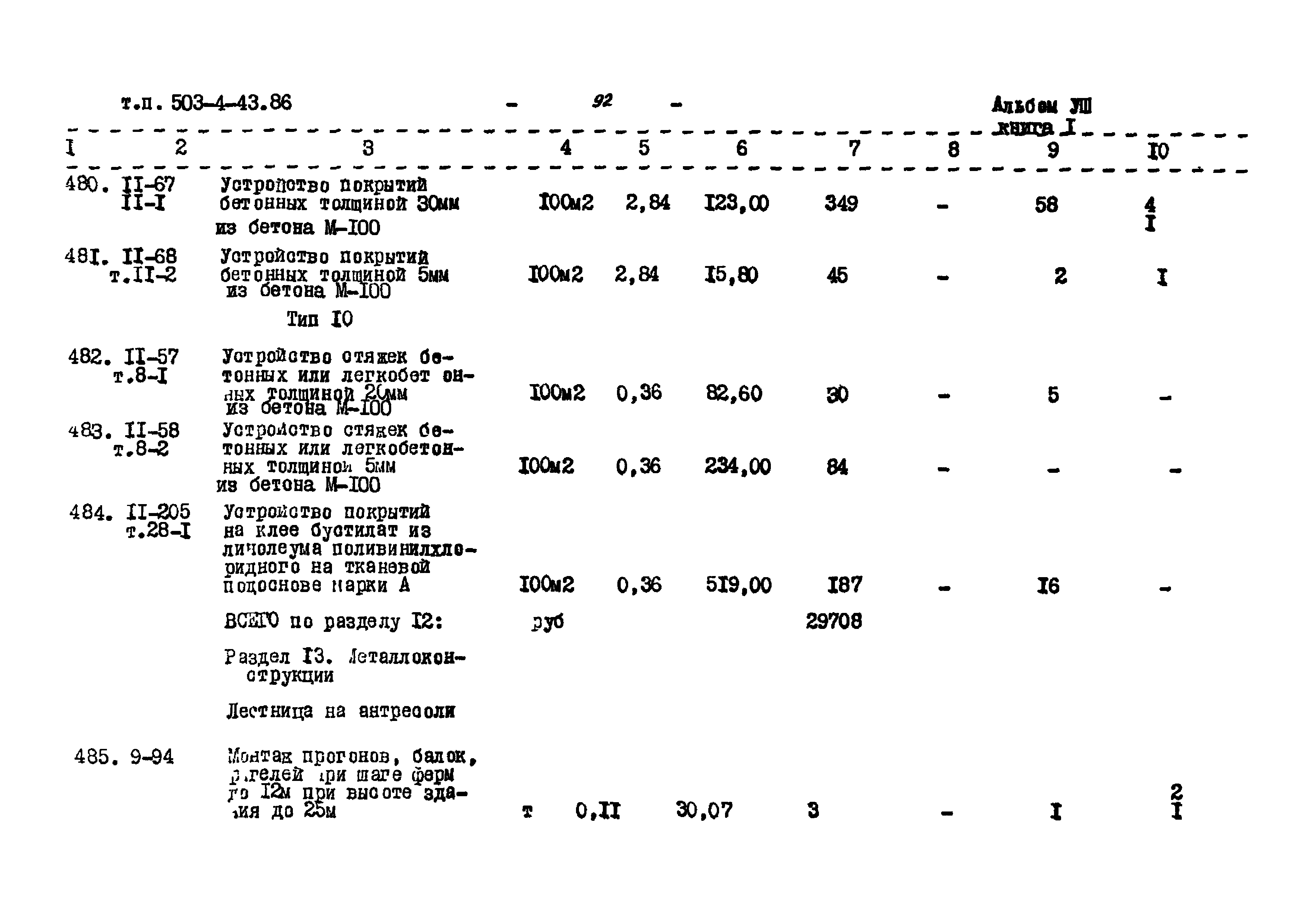Типовой проект 503-4-43.86