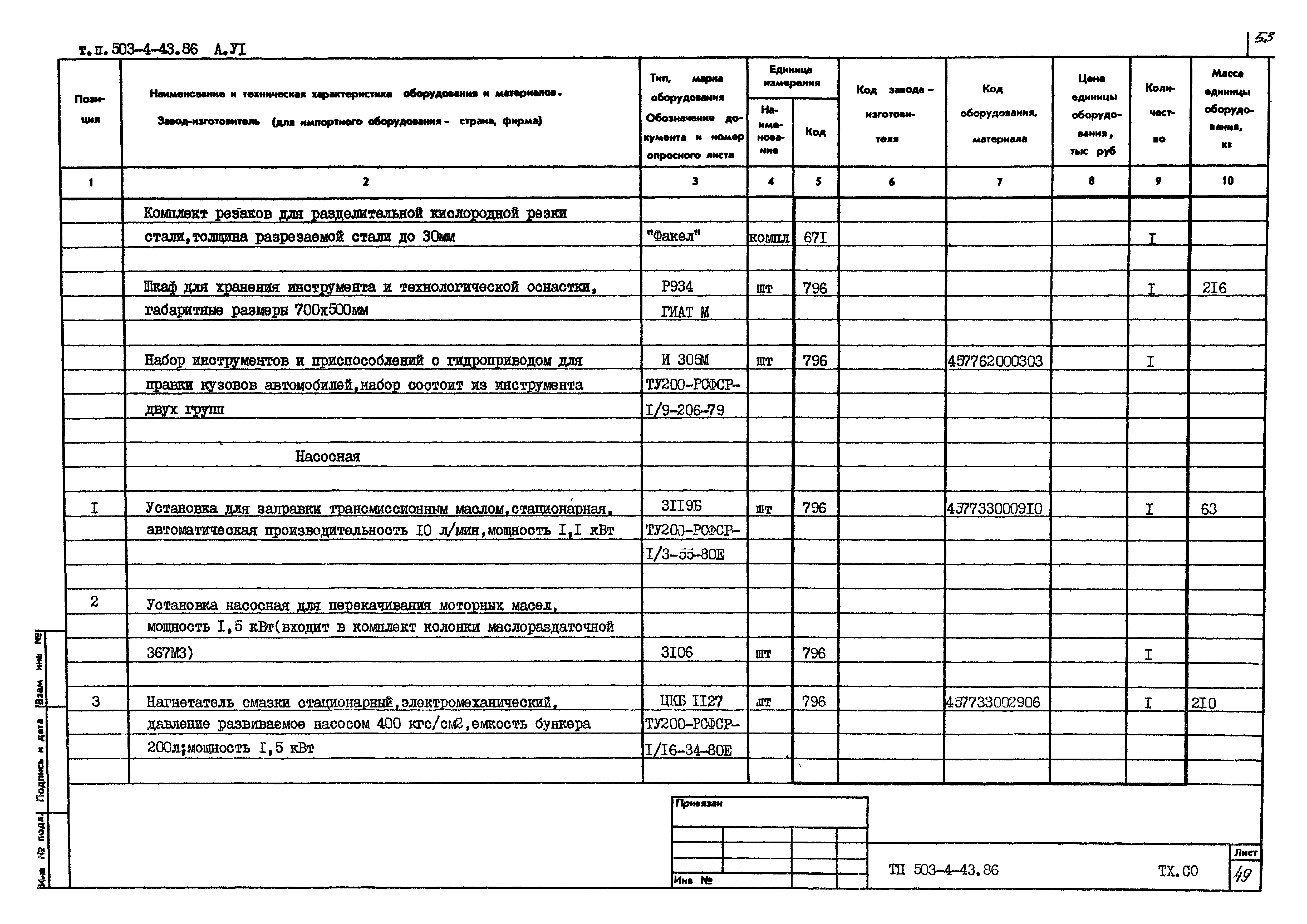 Типовой проект 503-4-43.86