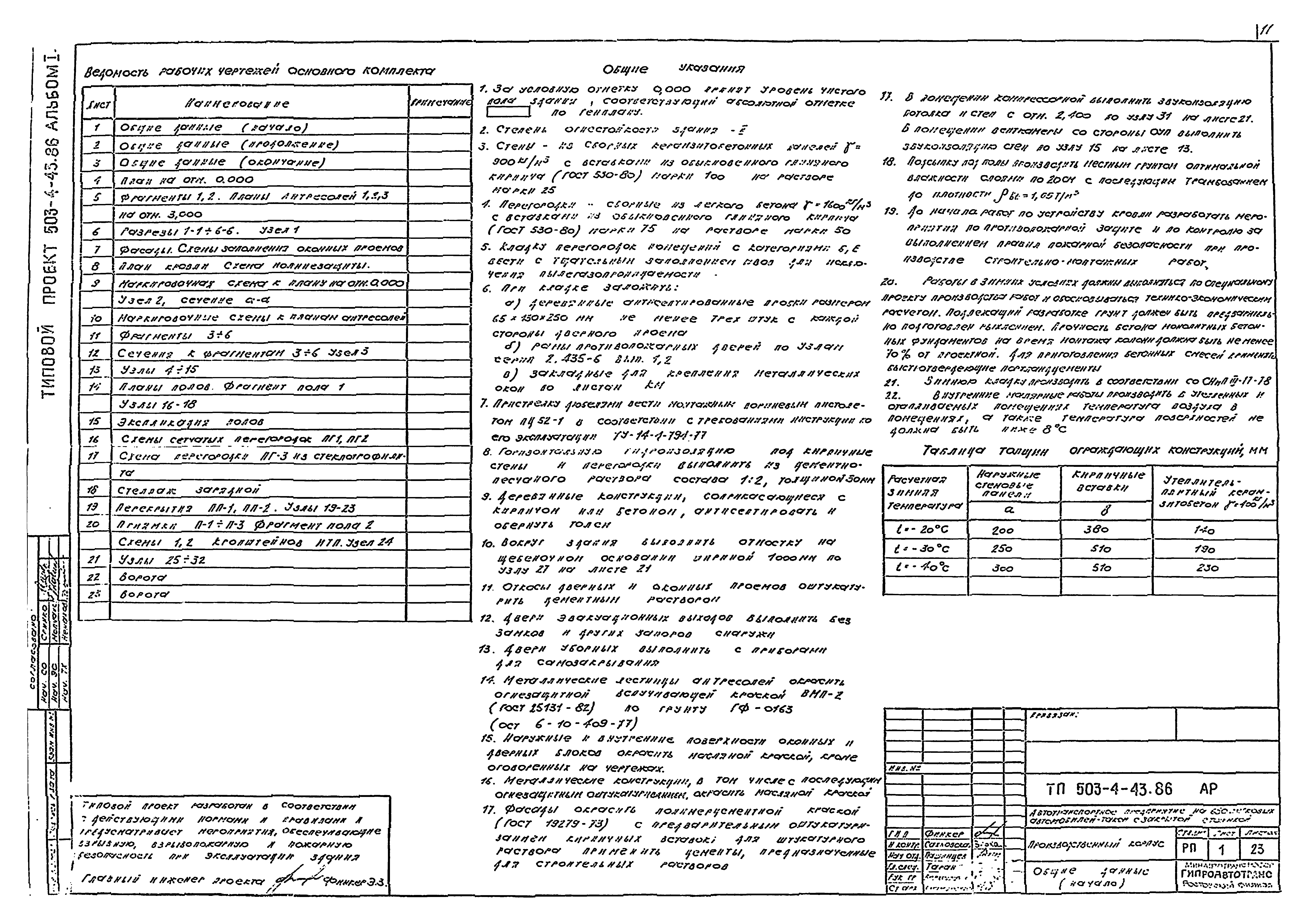 Типовой проект 503-4-43.86