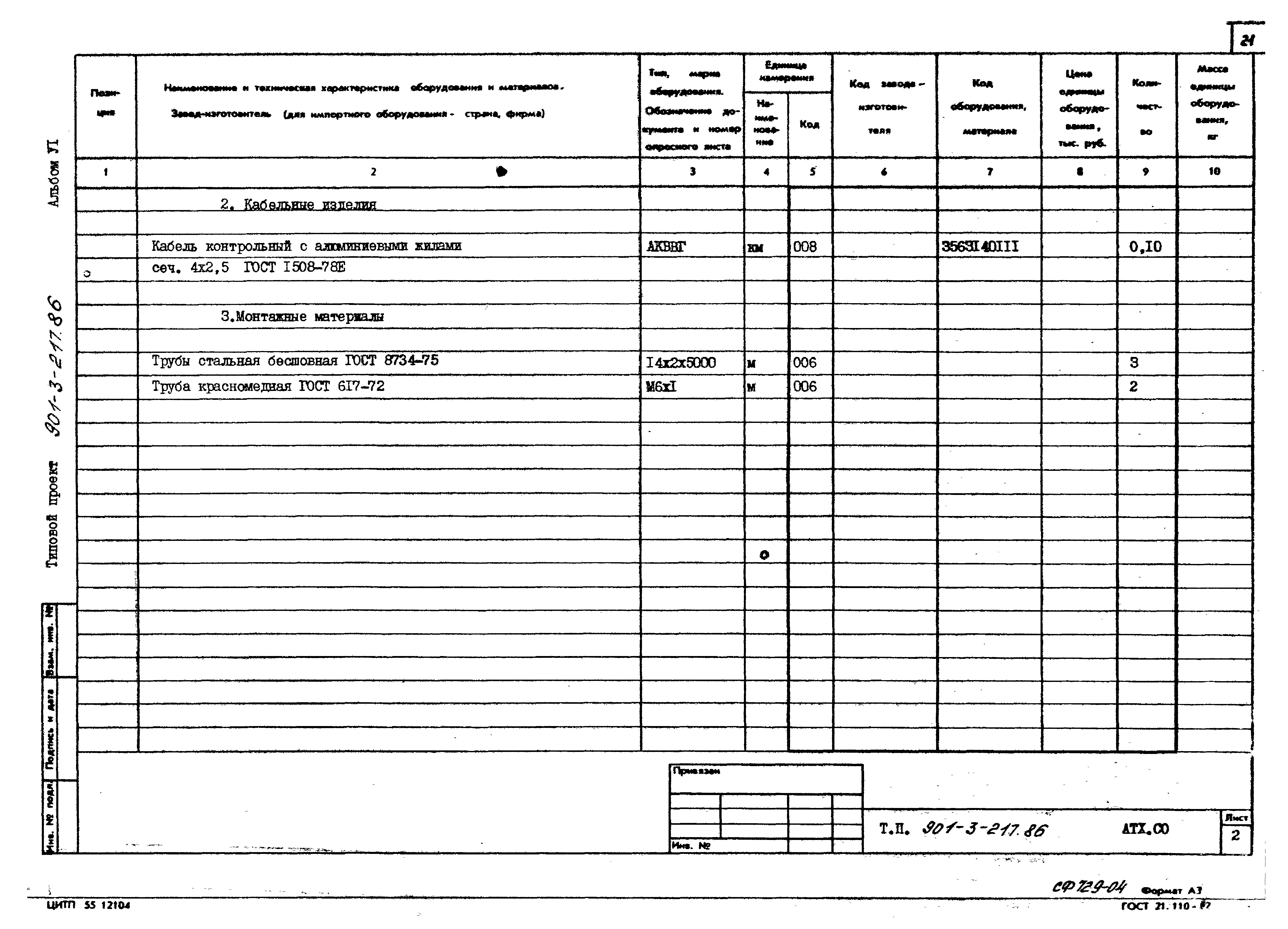 Типовой проект 901-3-217.86
