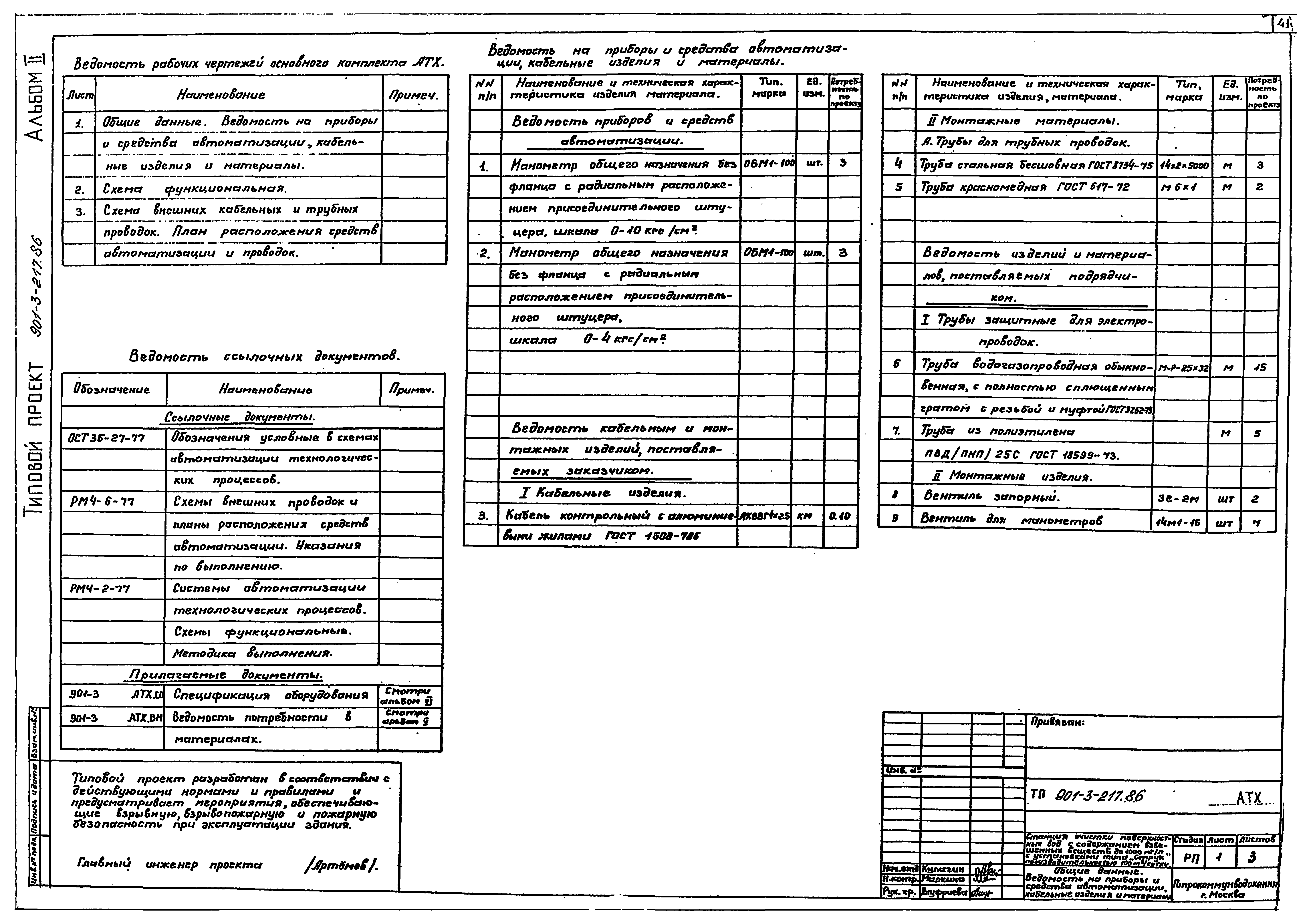 Типовой проект 901-3-217.86