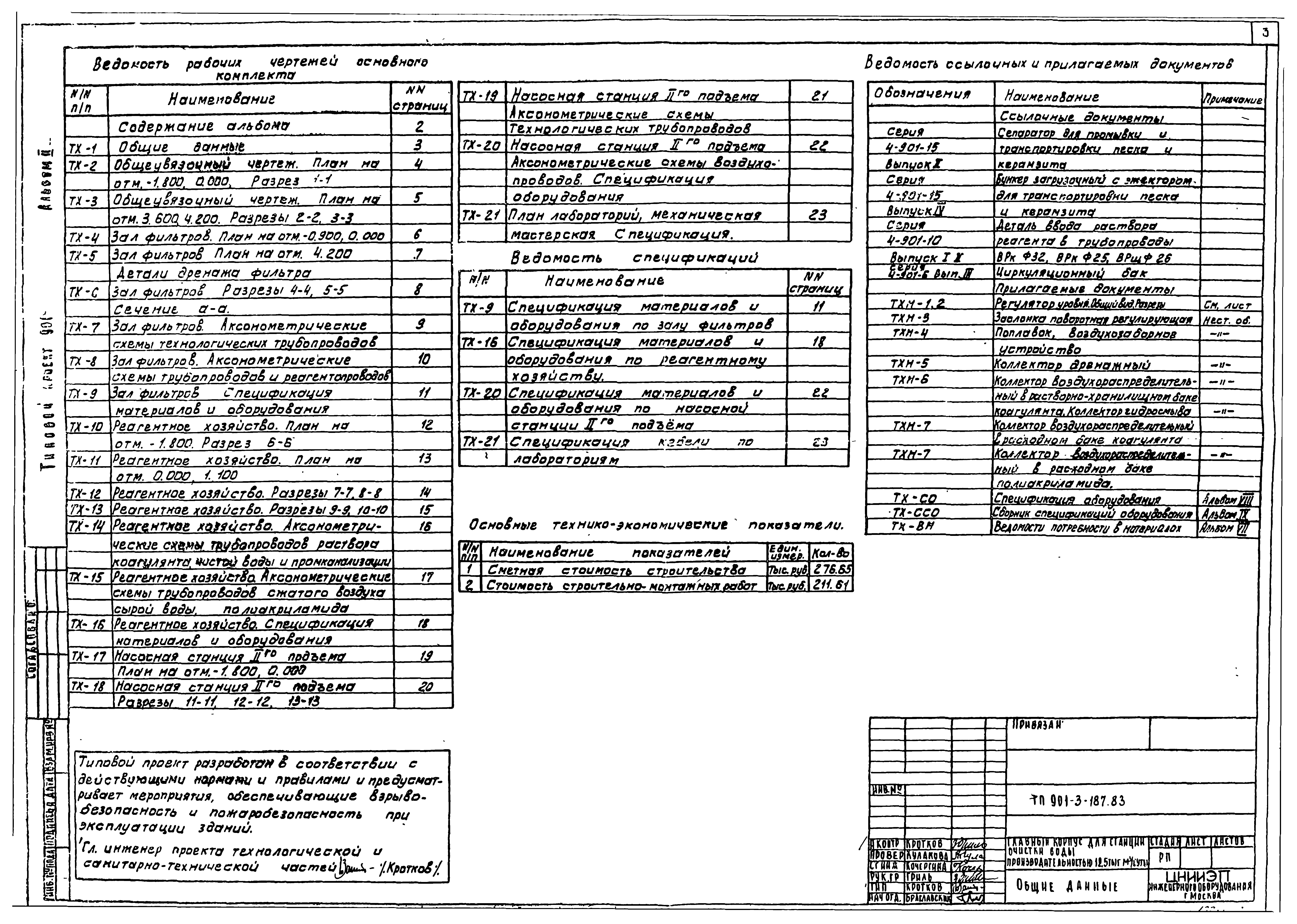 Типовой проект 901-3-187.83