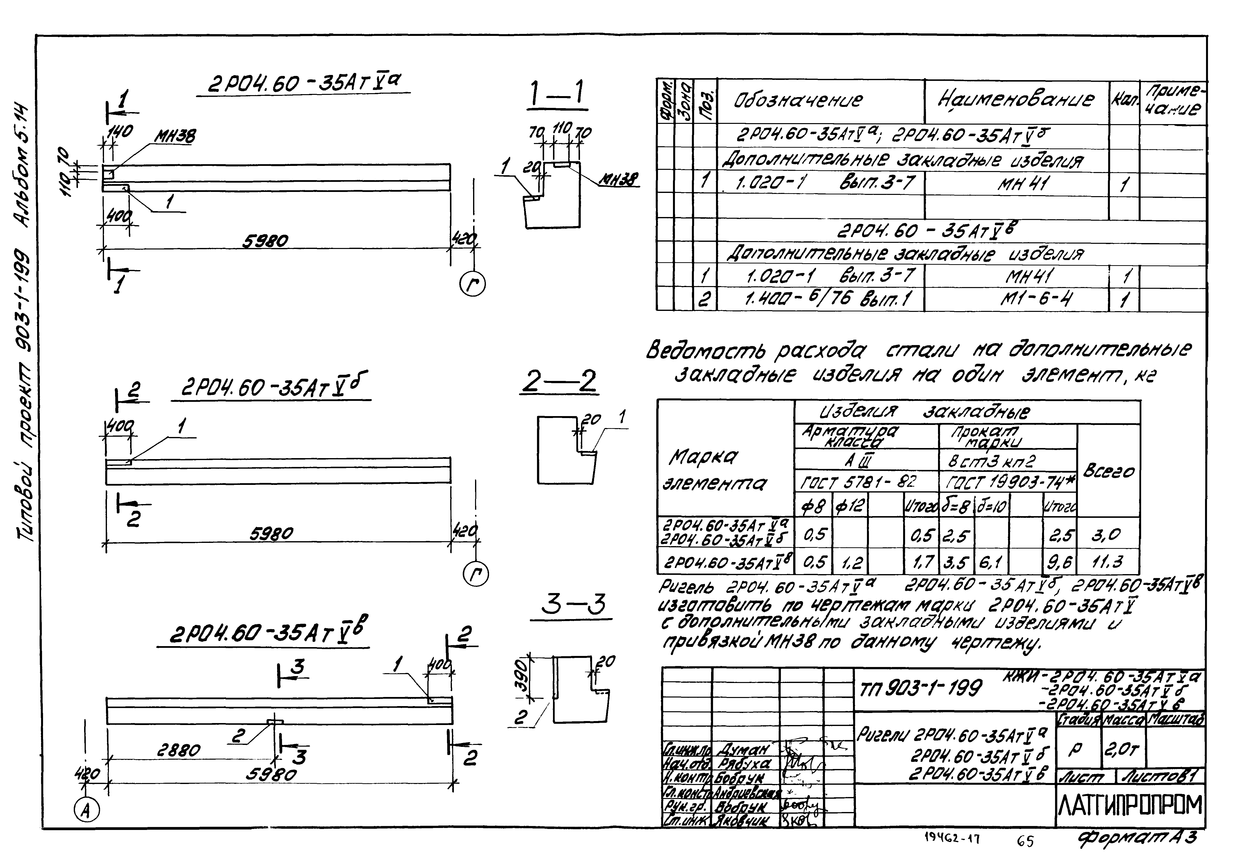 Типовой проект 903-1-206