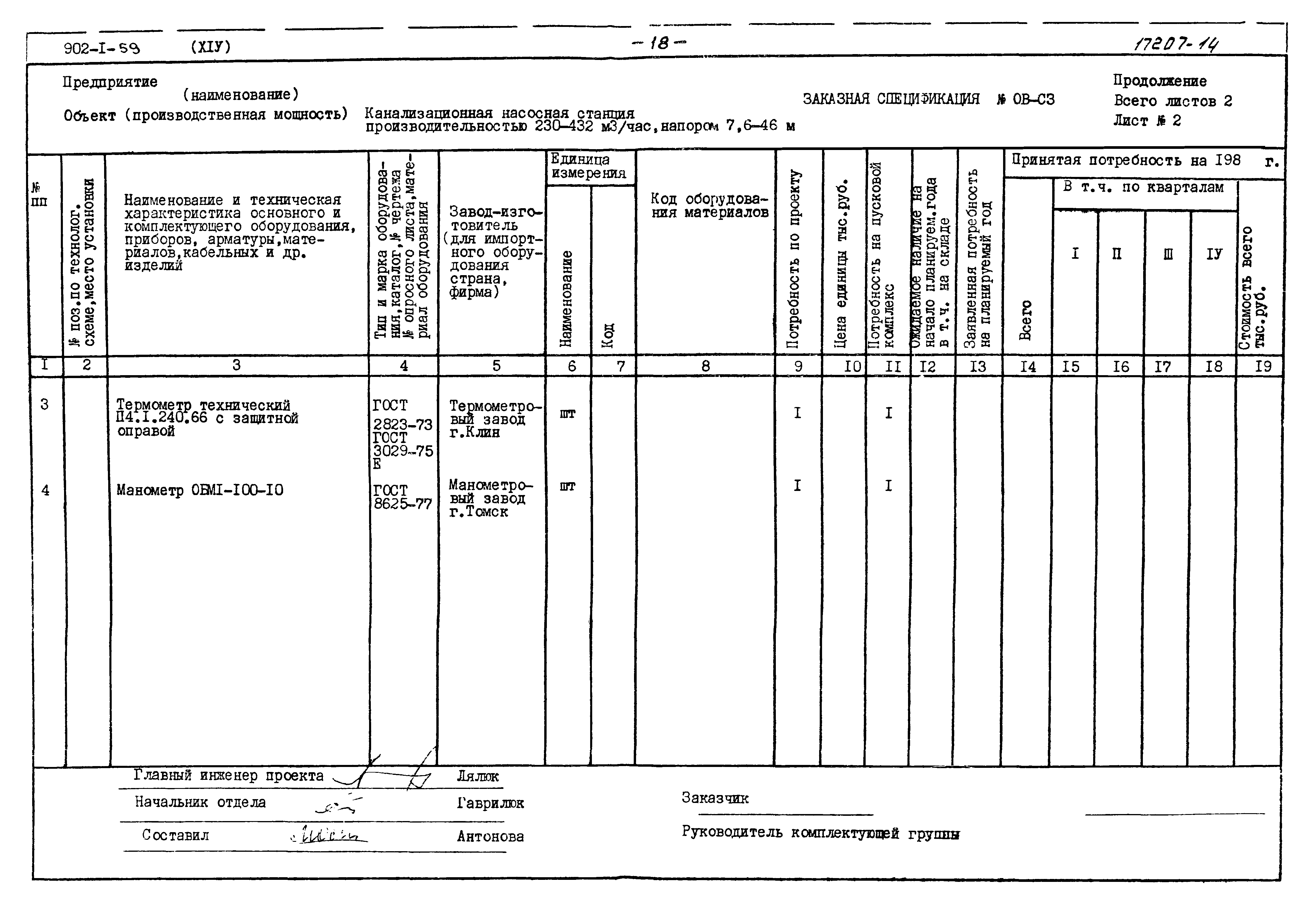 Типовой проект 902-1-59