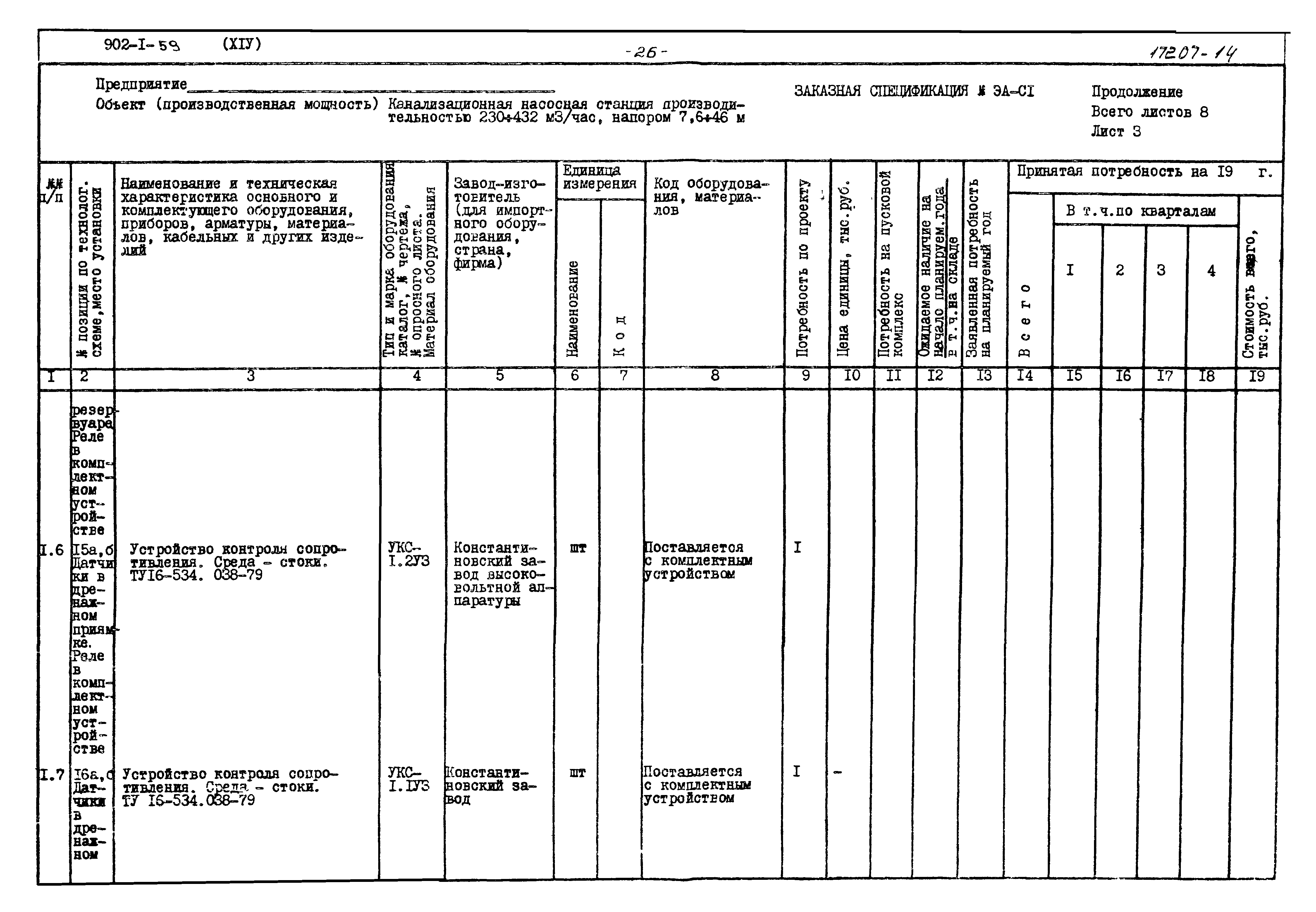 Типовой проект 902-1-59