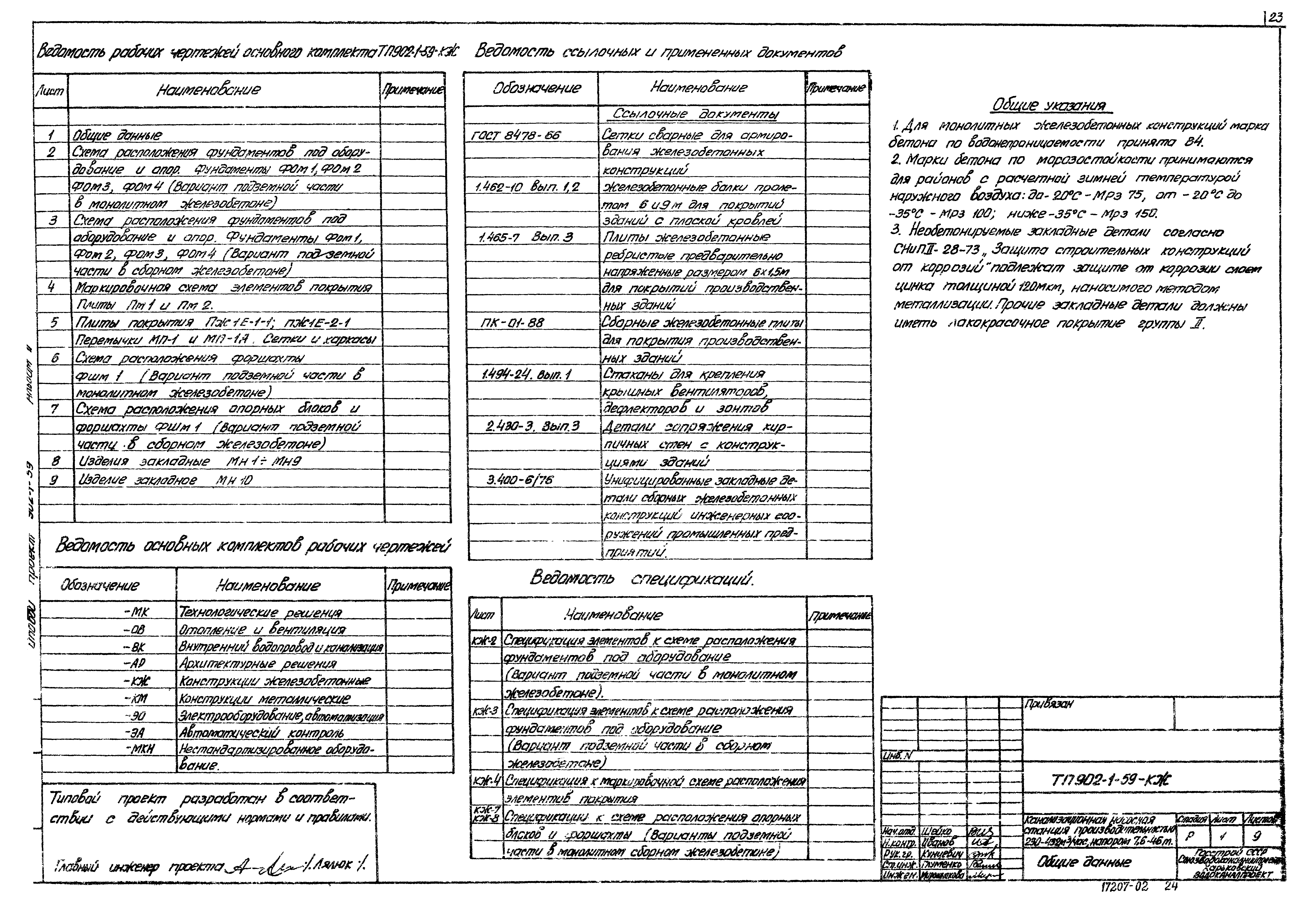 Типовой проект 902-1-59