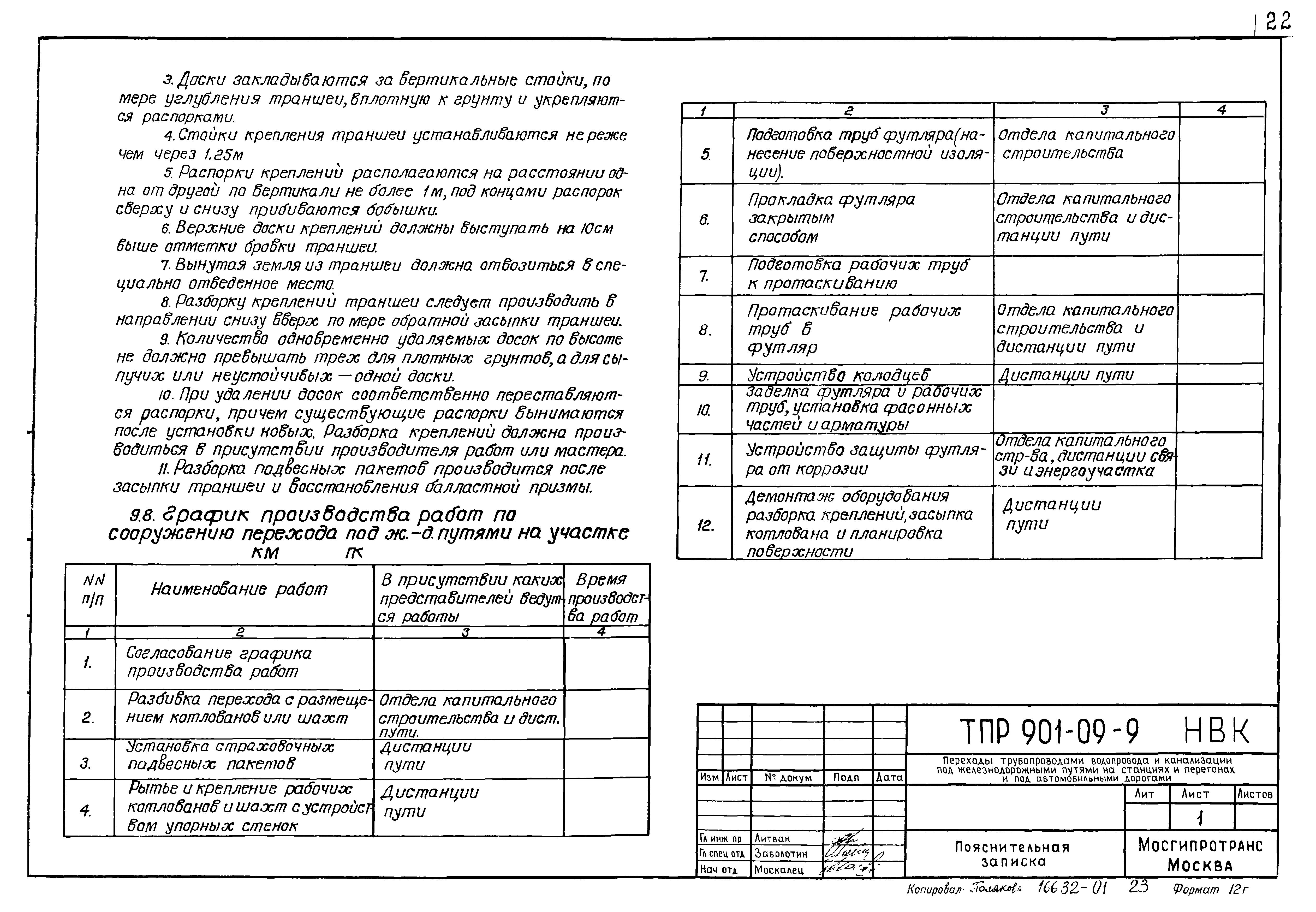 Типовые проектные решения 901-09-9