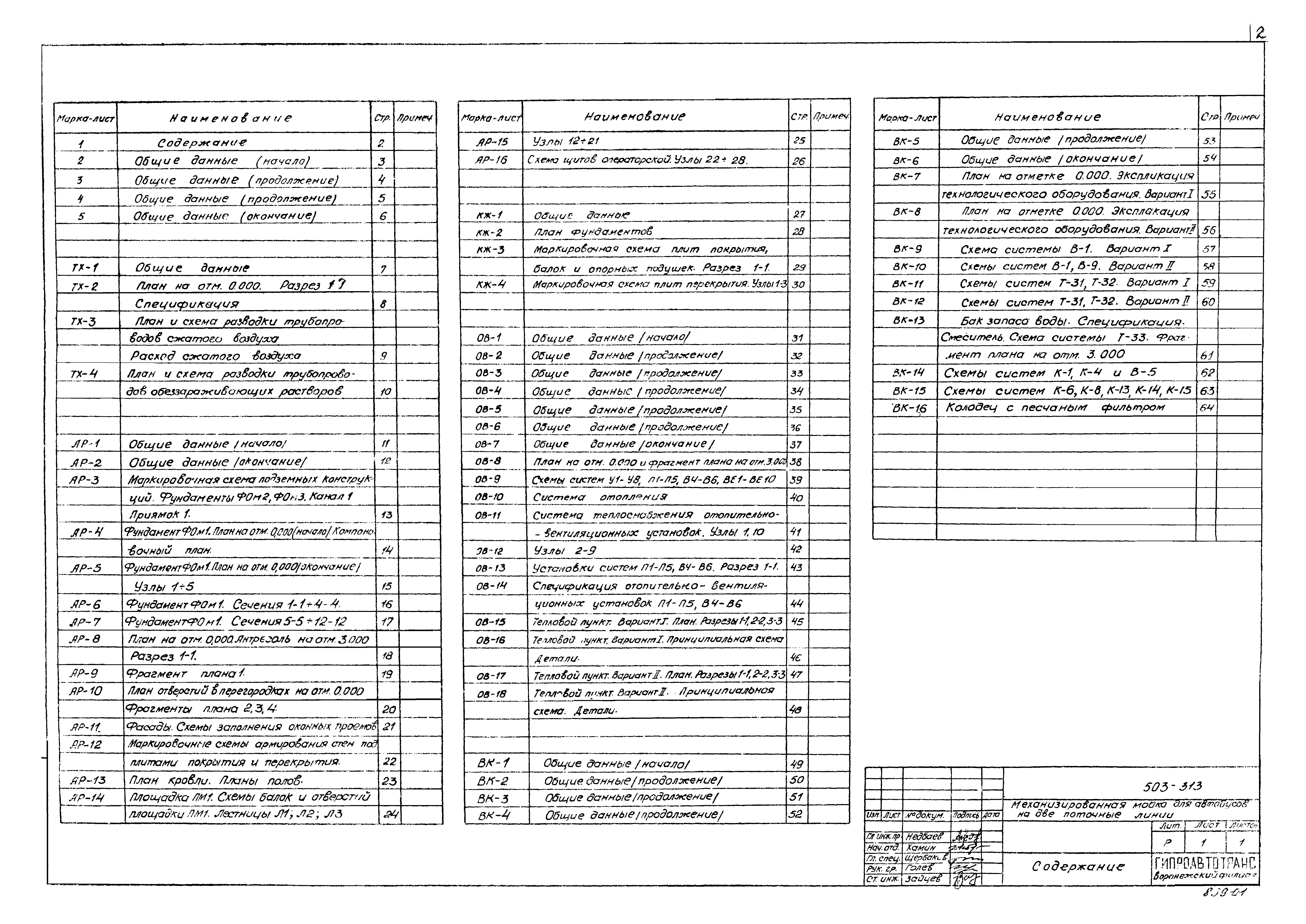 Типовой проект 503-313