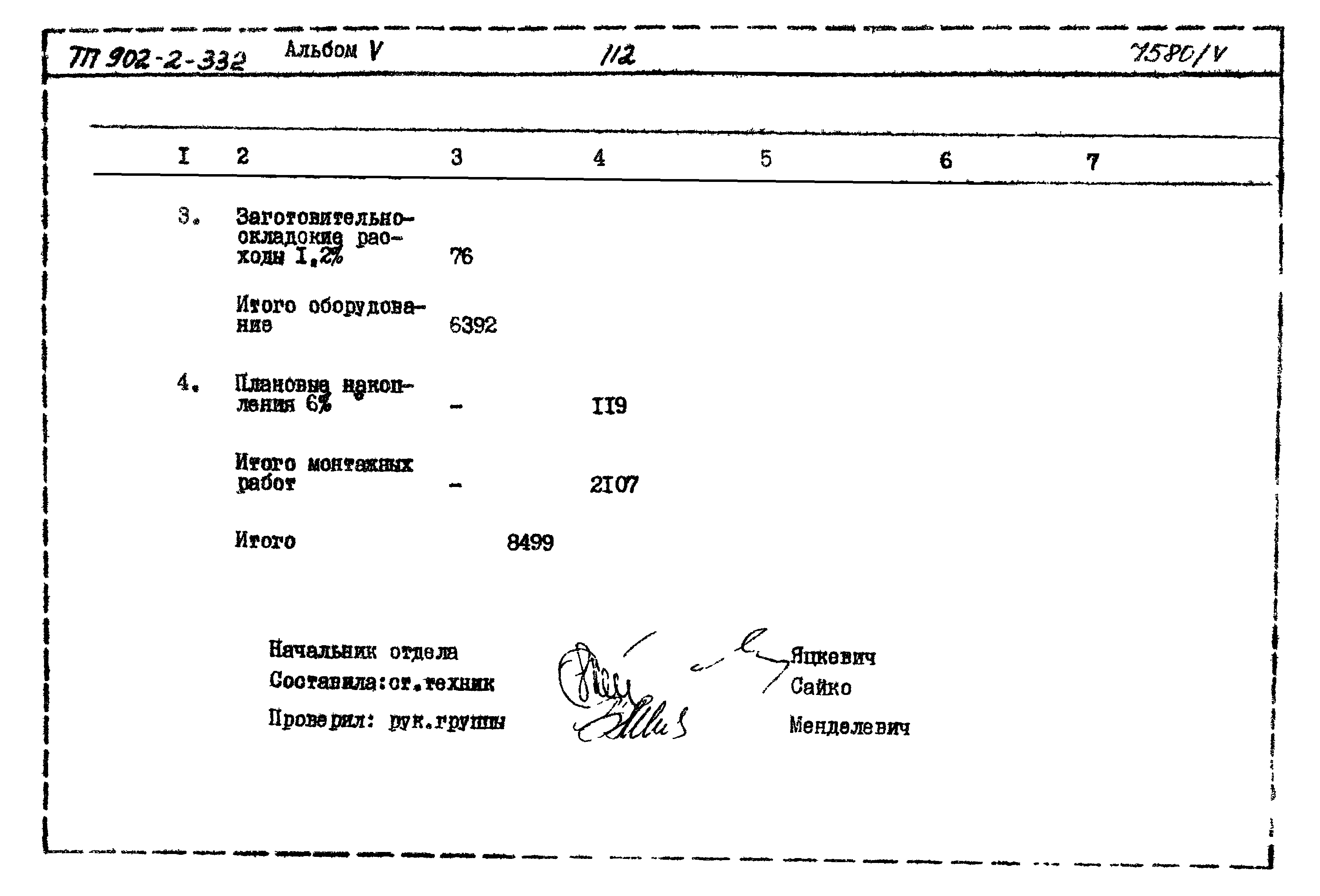 Типовой проект 902-2-332