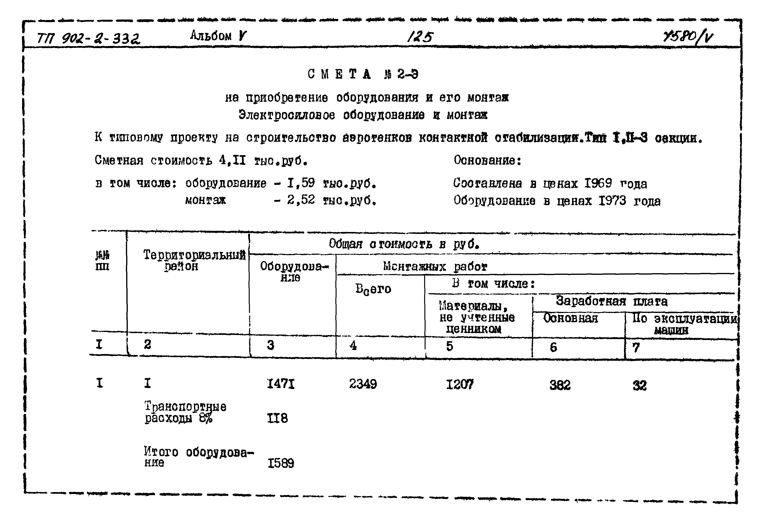 Типовой проект 902-2-332