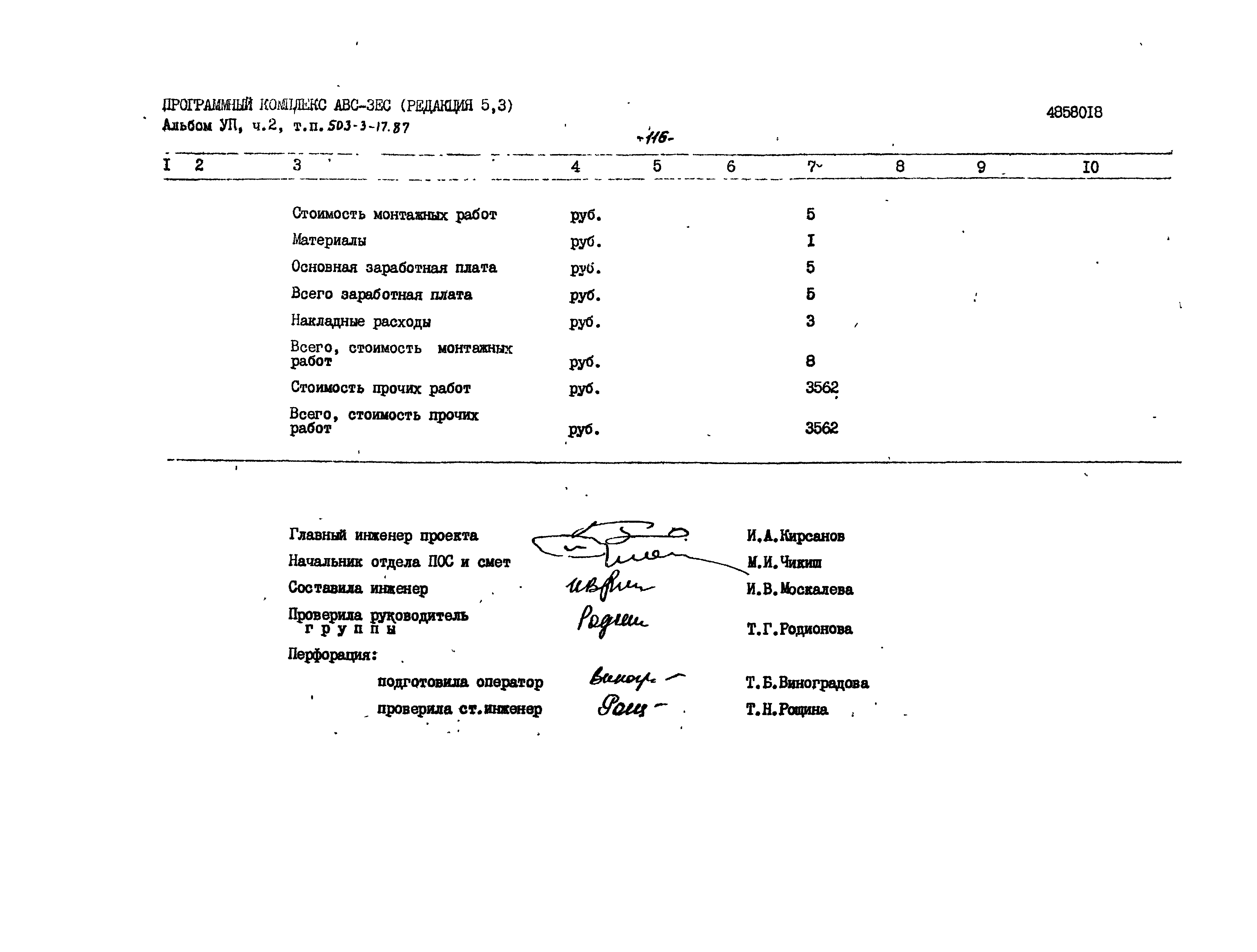 Типовой проект 503-3-17.87