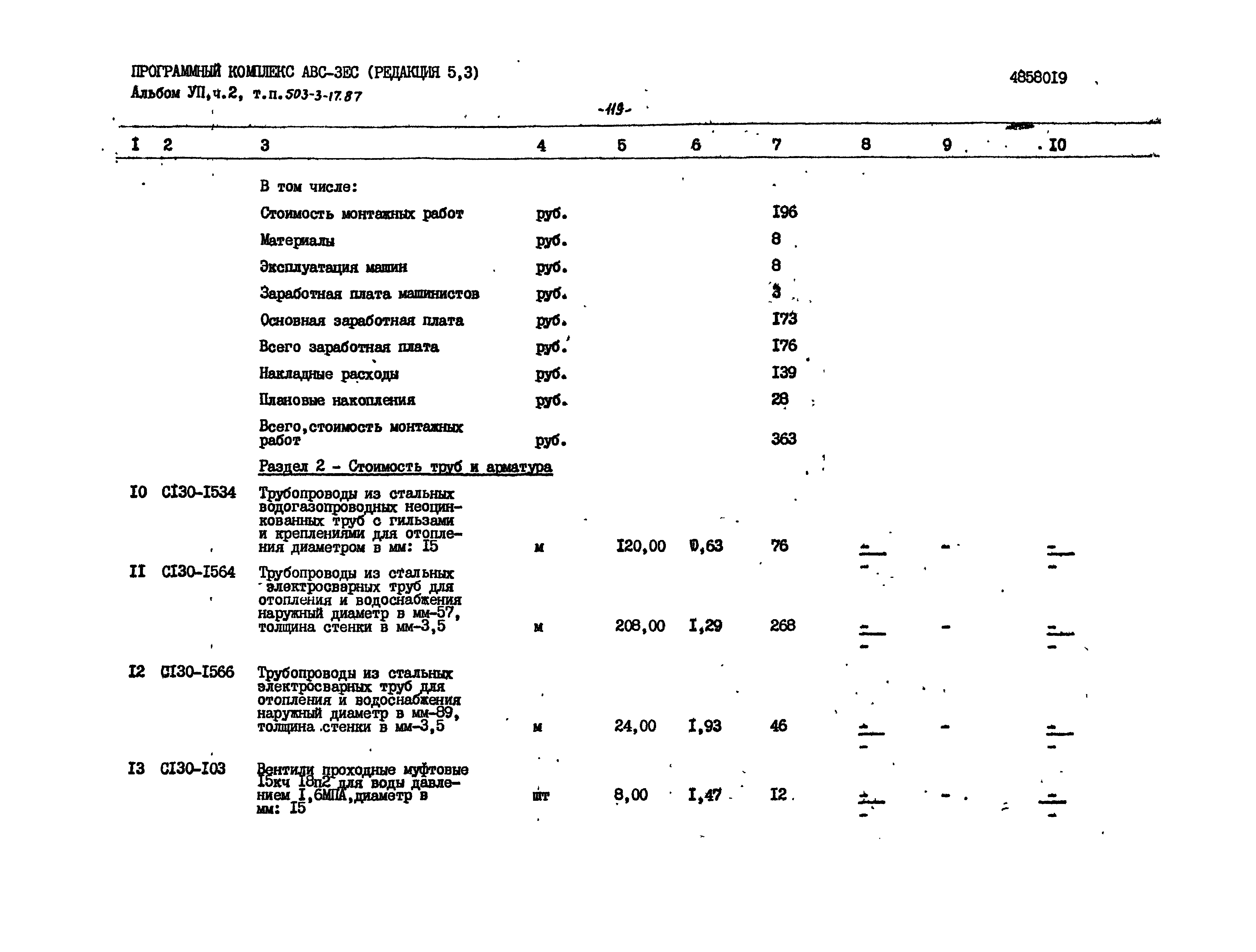Типовой проект 503-3-17.87