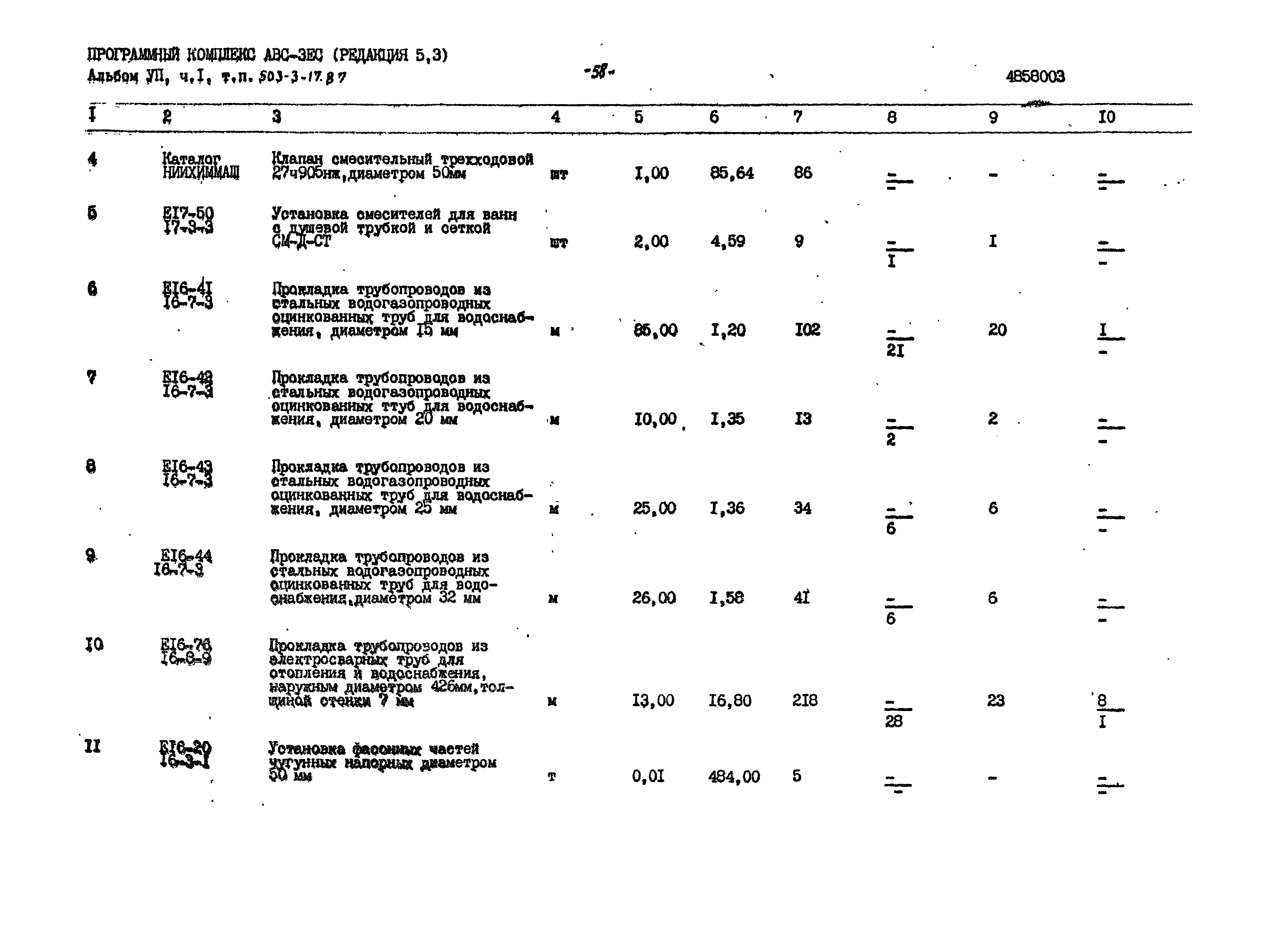 Типовой проект 503-3-17.87