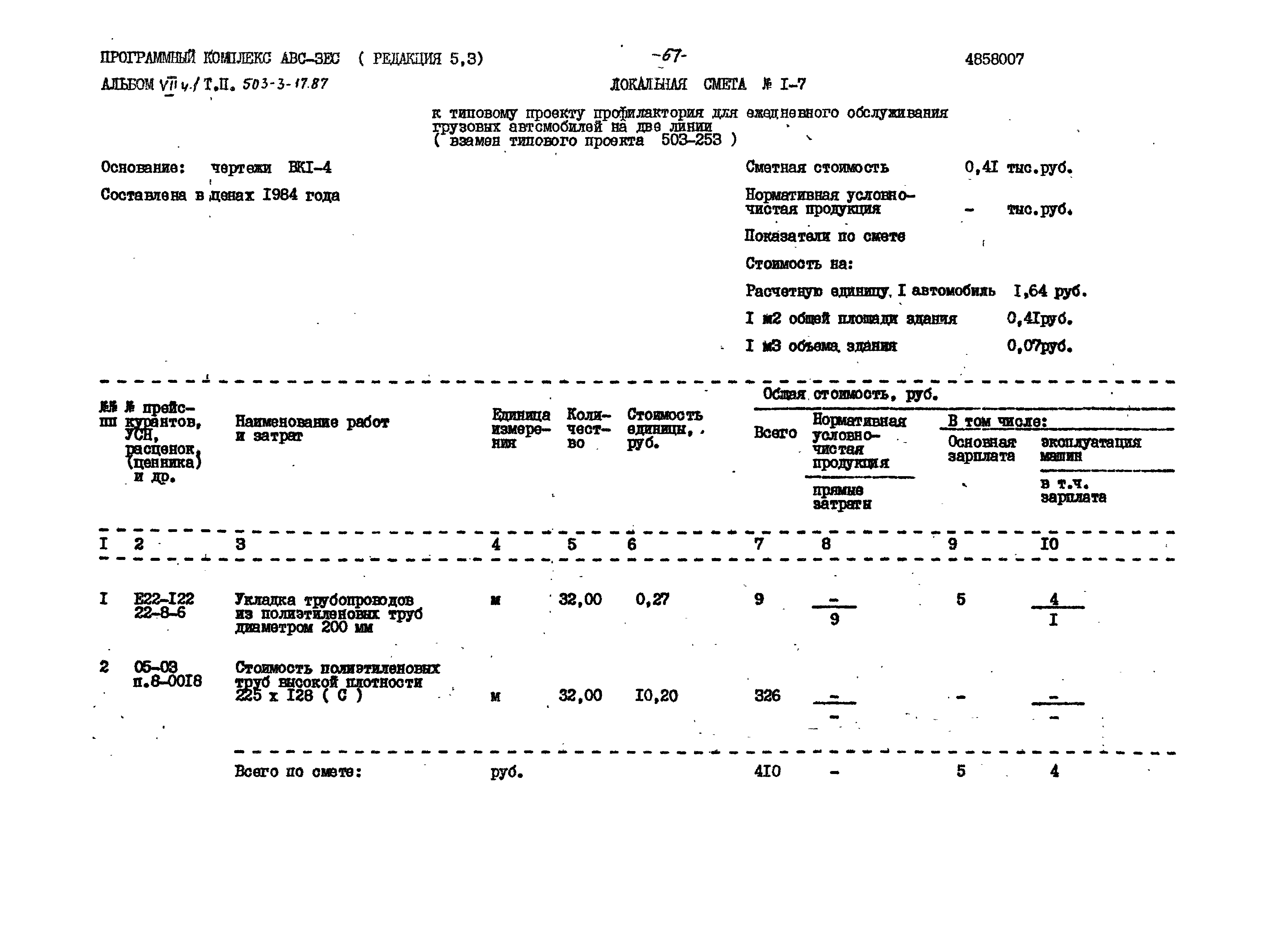 Типовой проект 503-3-17.87