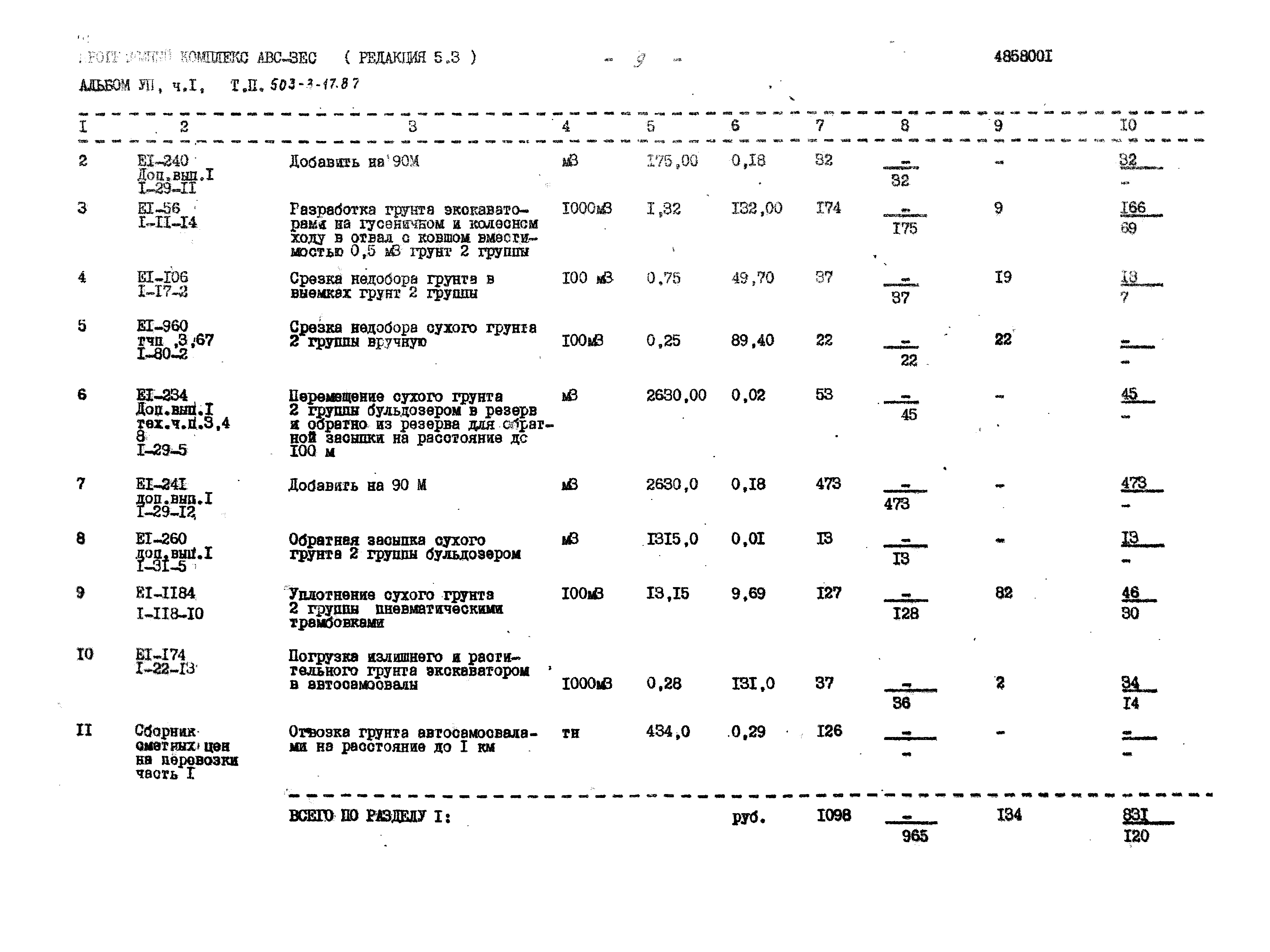 Типовой проект 503-3-17.87