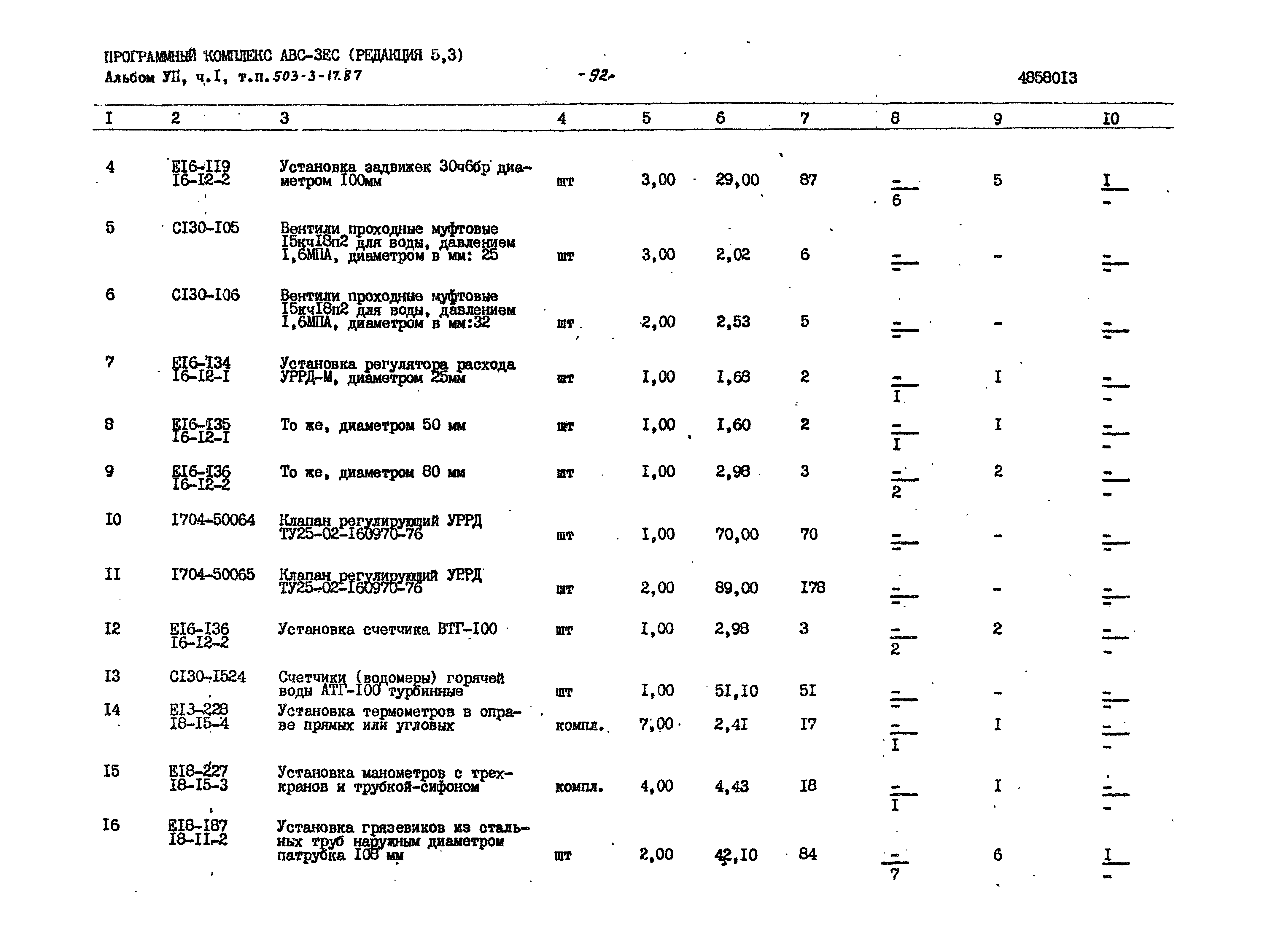 Типовой проект 503-3-17.87