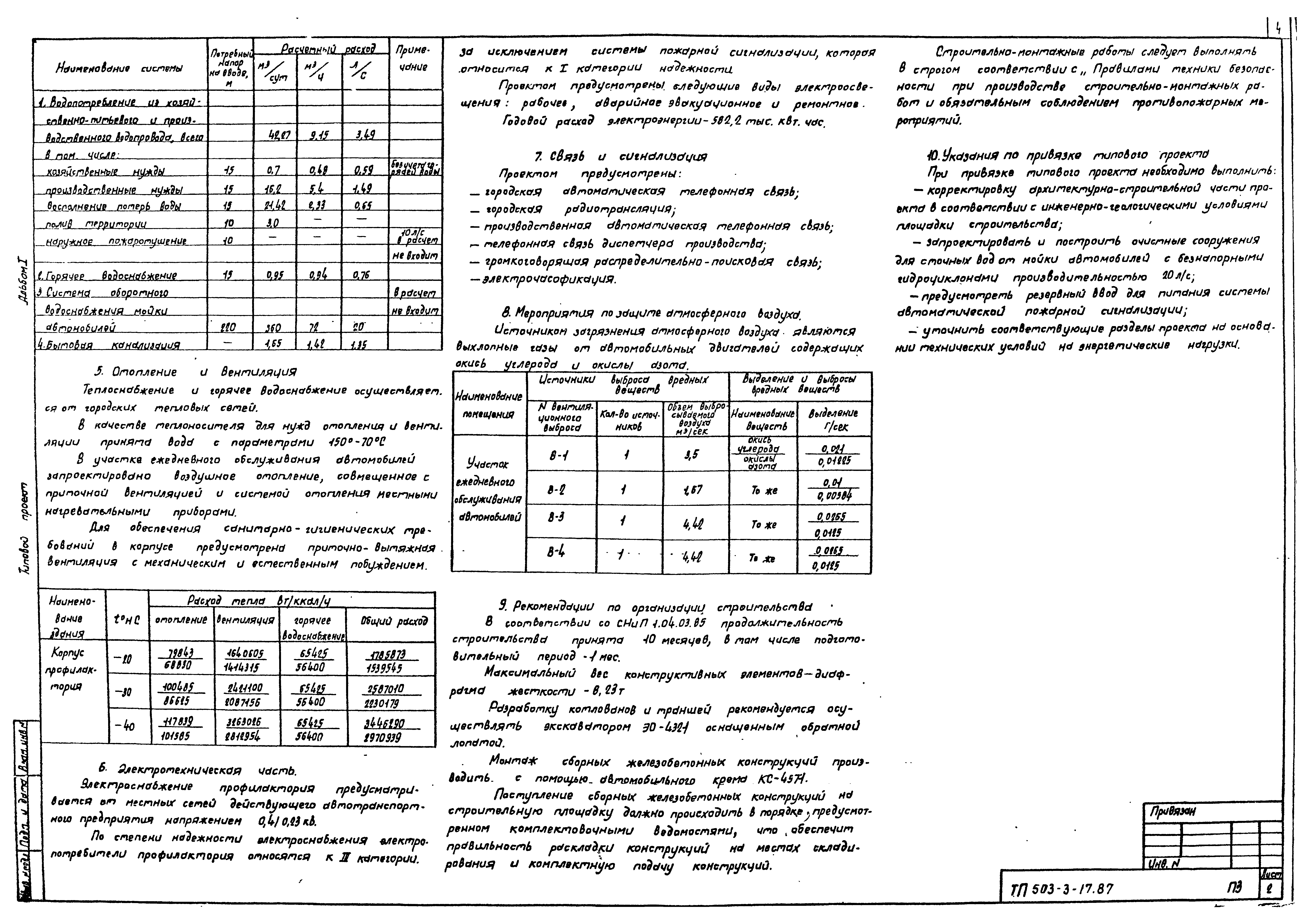 Типовой проект 503-3-17.87