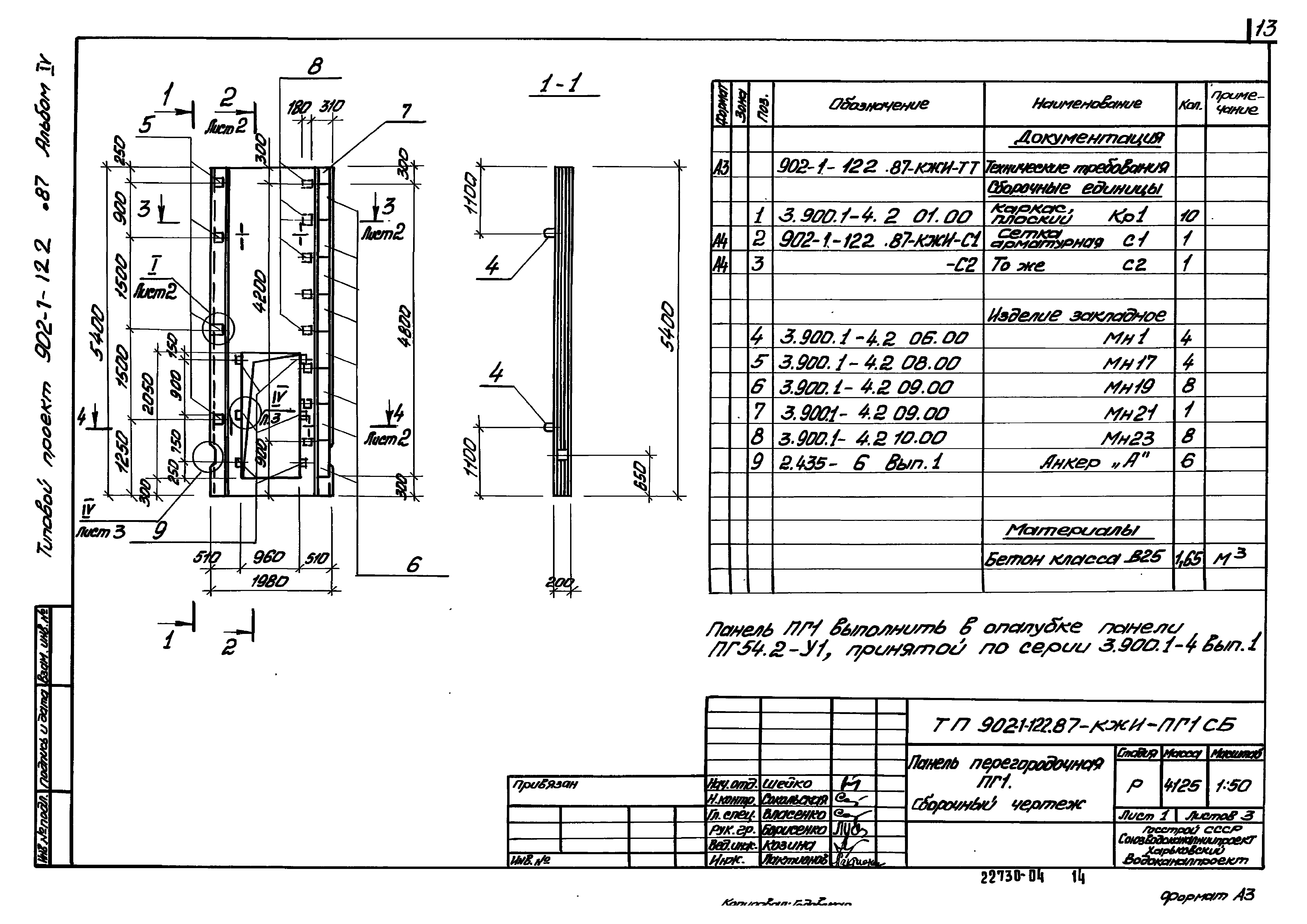 Типовой проект 902-1-122.87