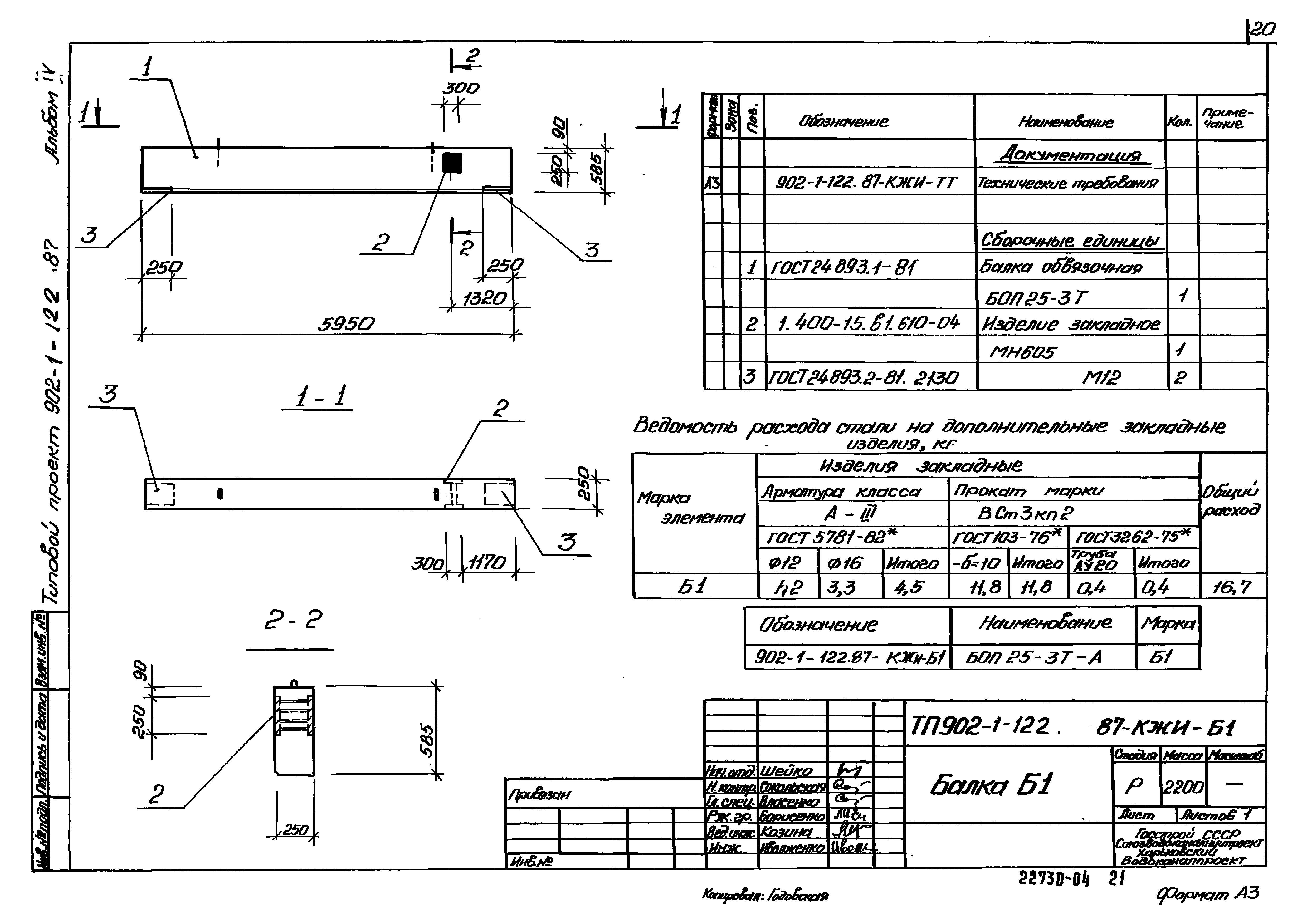 Типовой проект 902-1-122.87
