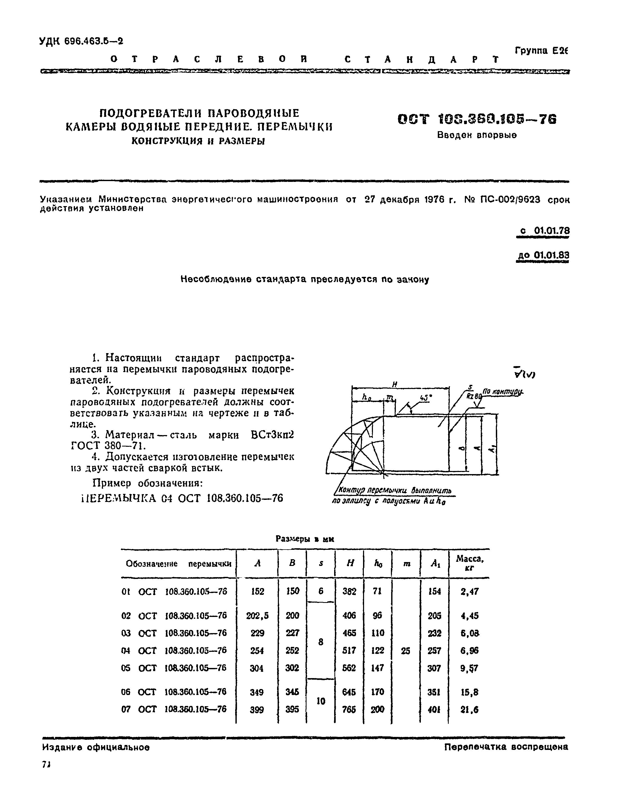 ОСТ 108.360.105-76