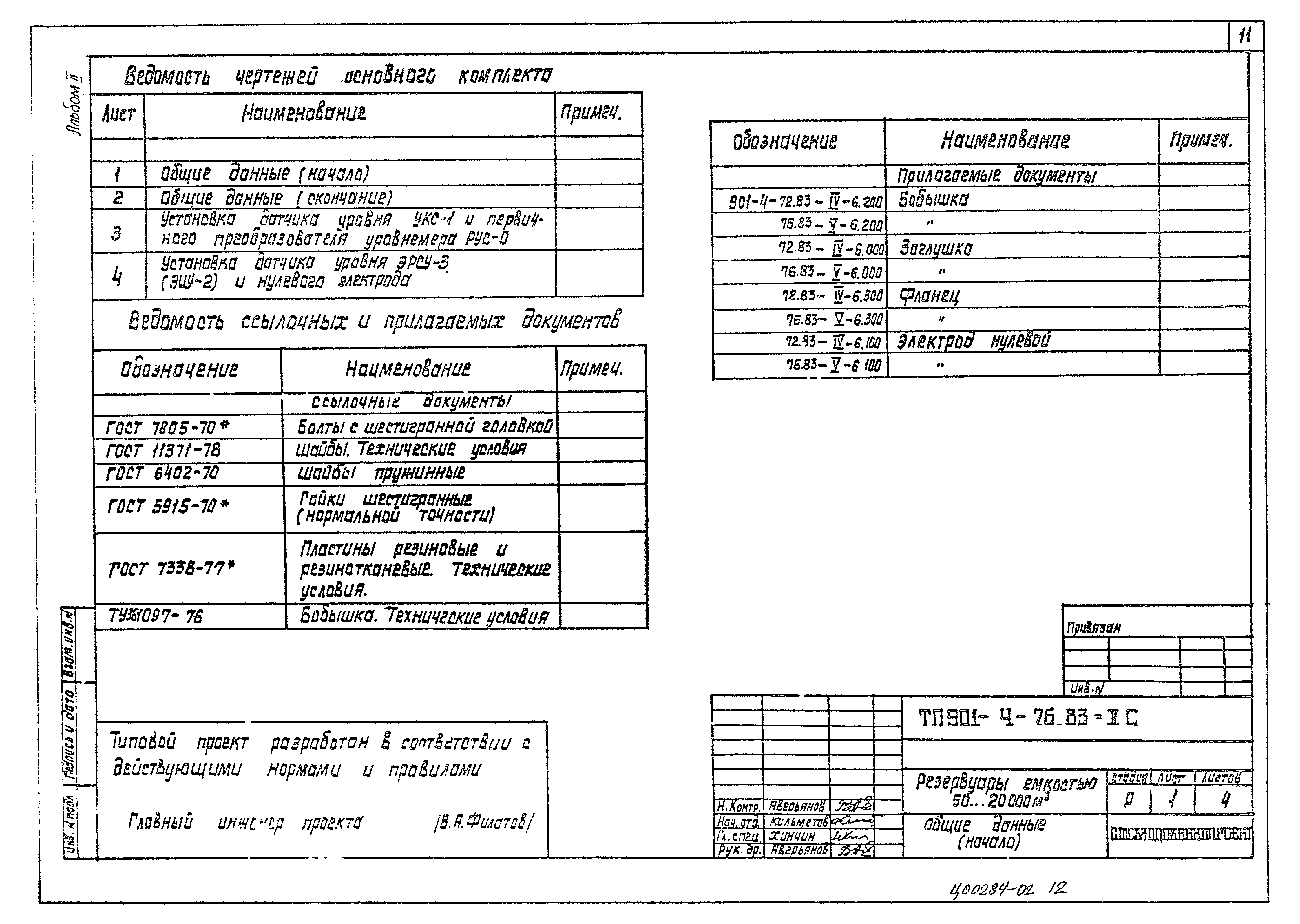 Типовой проект 901-4-77с.84
