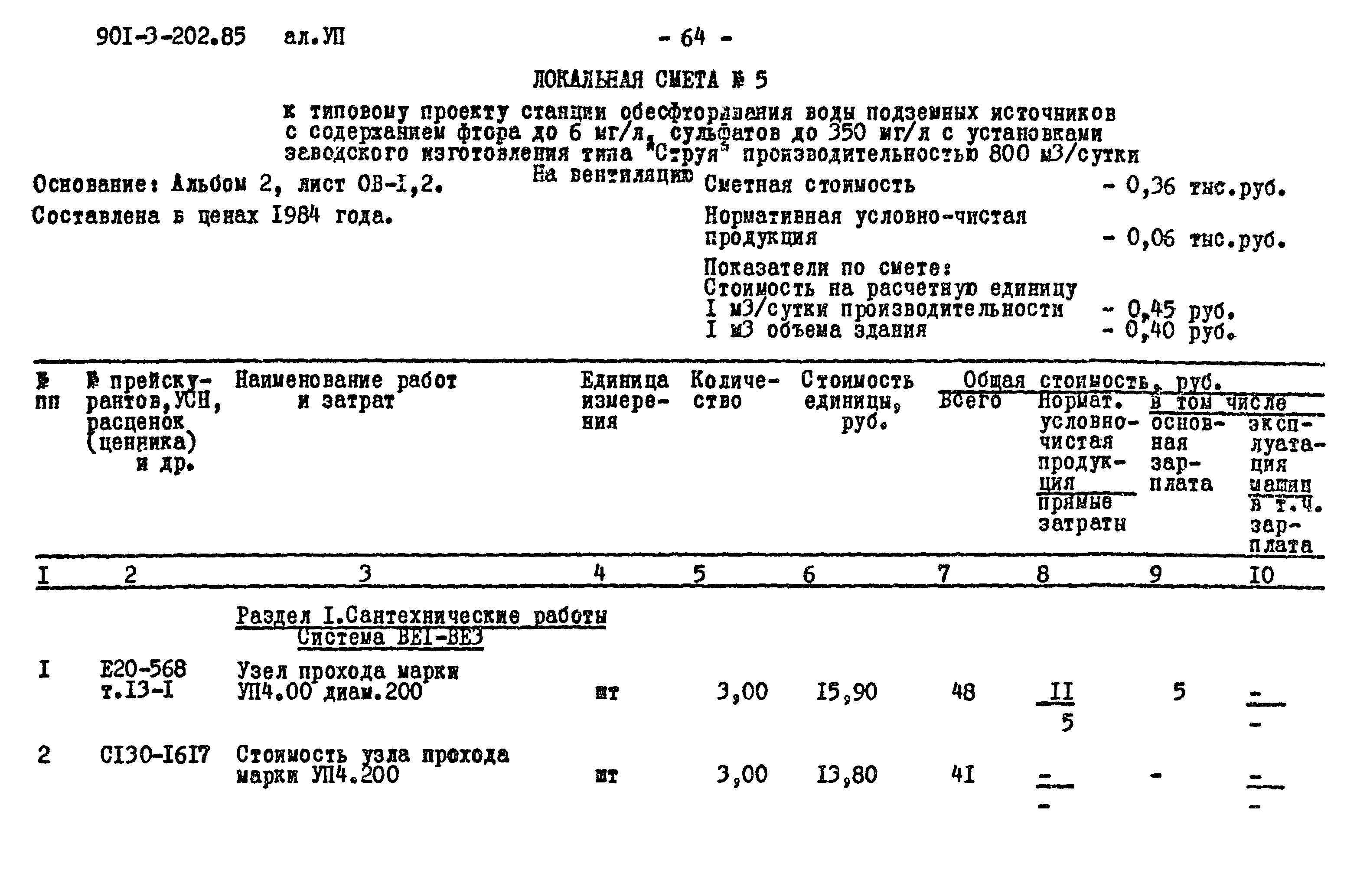 Типовой проект 901-3-202.85