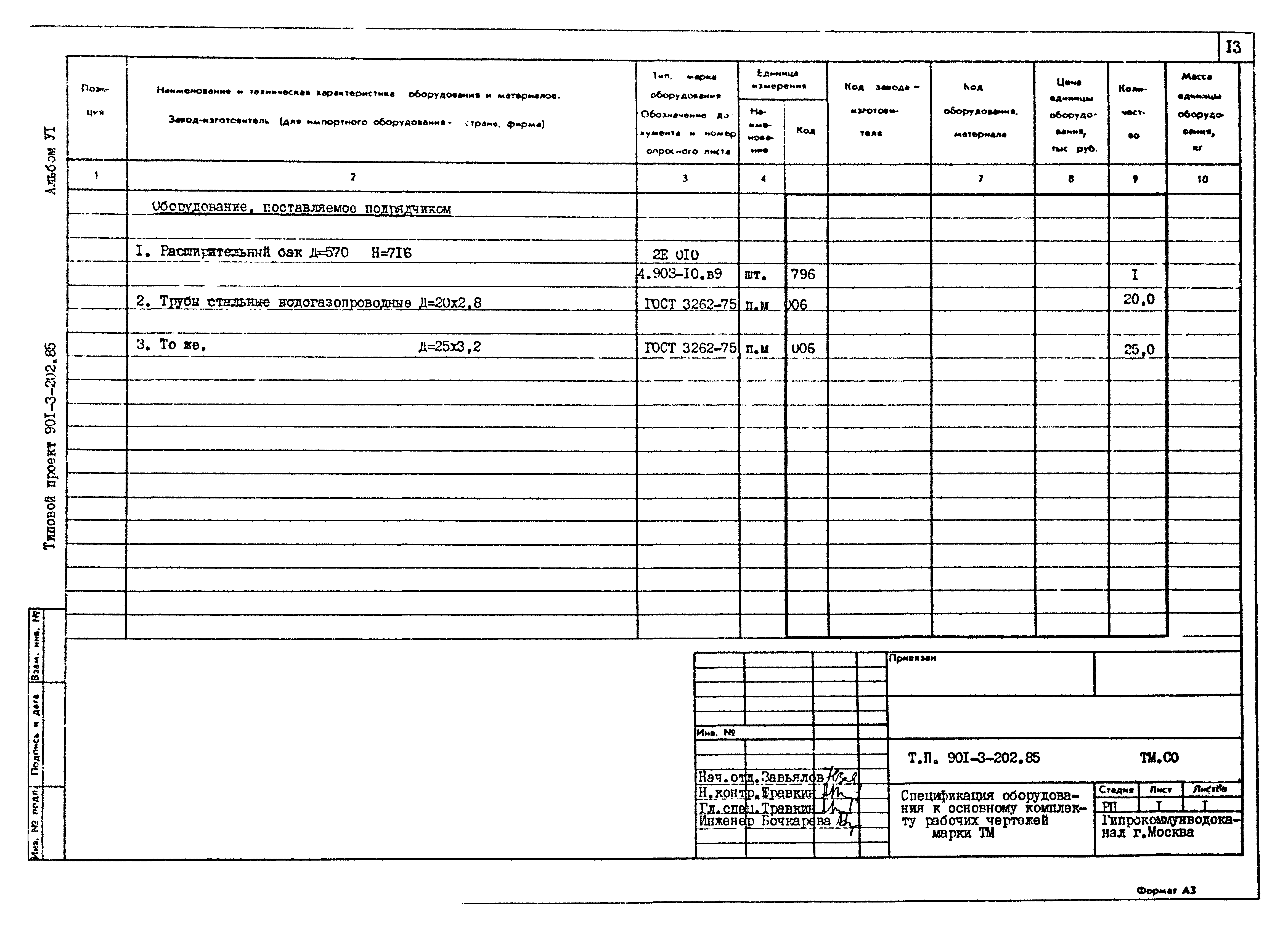 Типовой проект 901-3-202.85