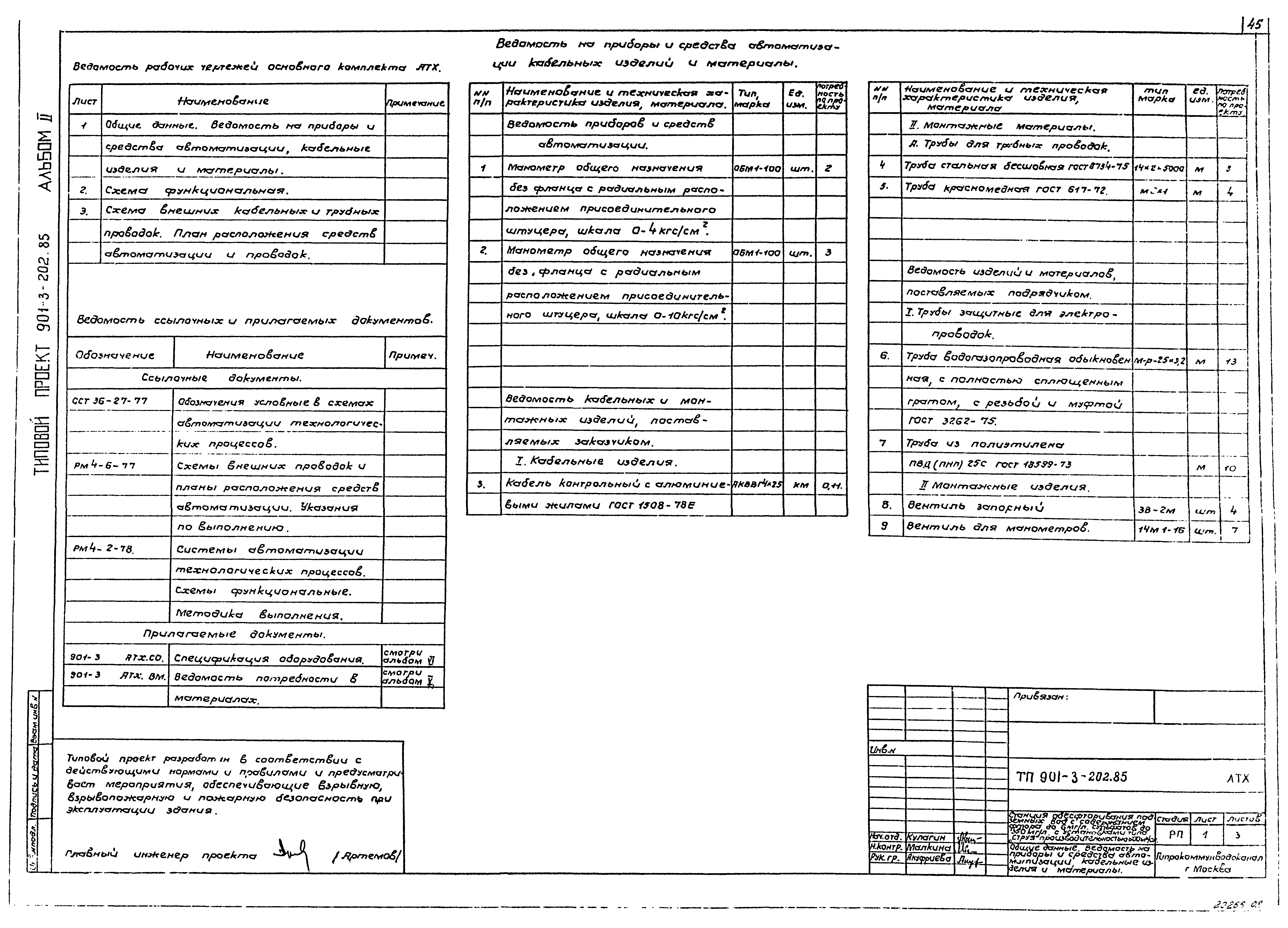 Типовой проект 901-3-202.85