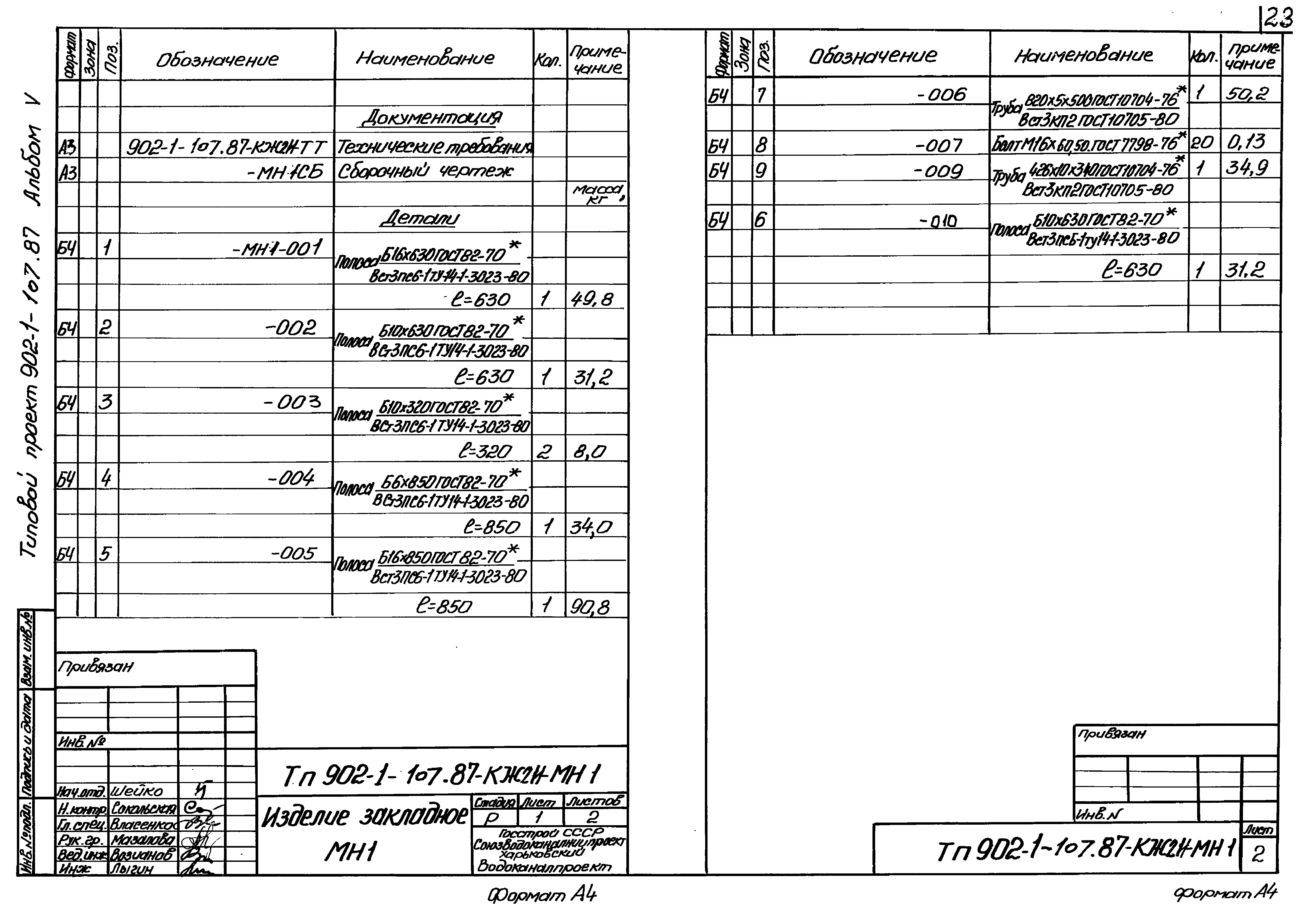 Типовой проект 902-1-107.87