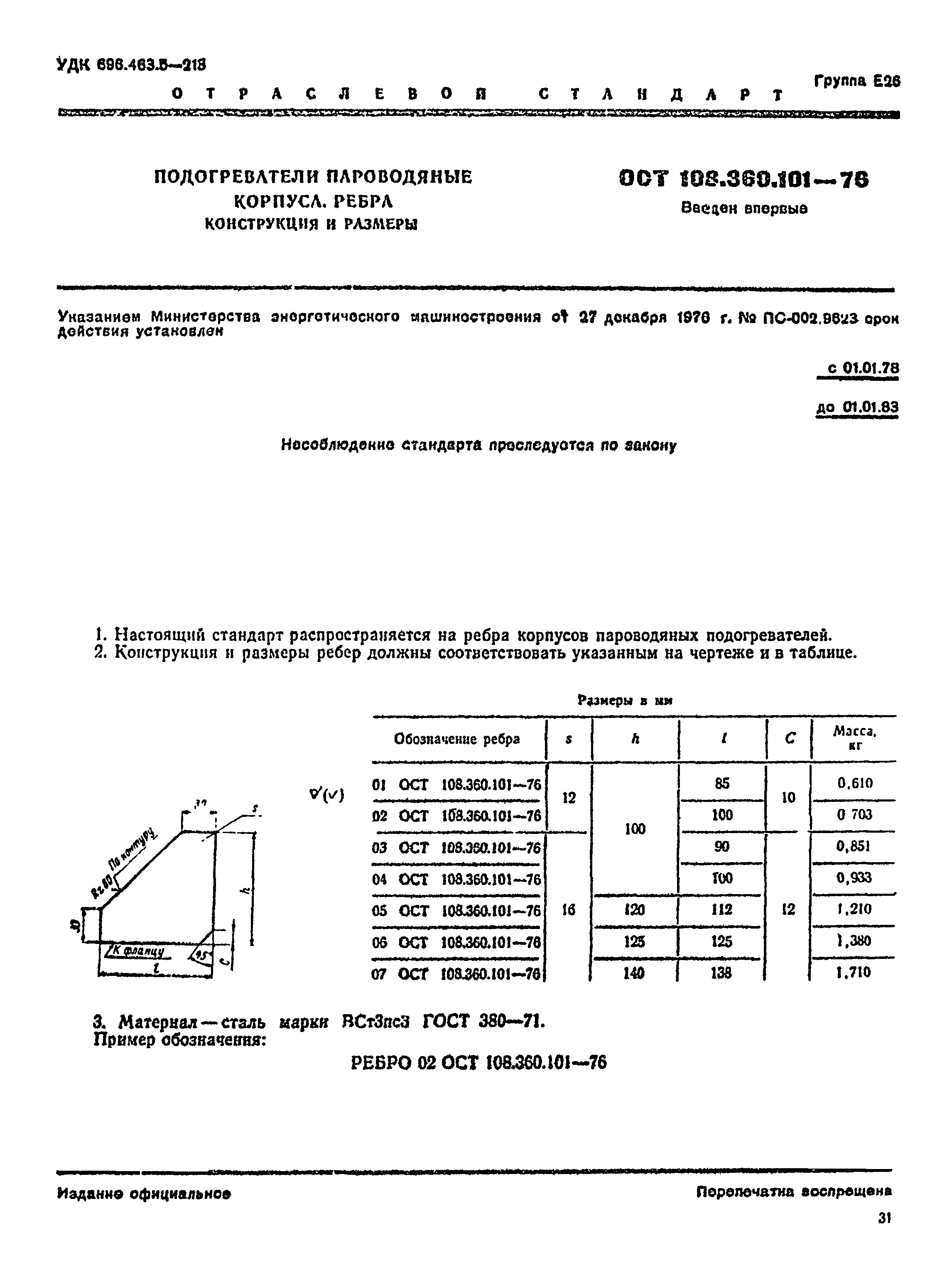 ОСТ 108.360.101-76