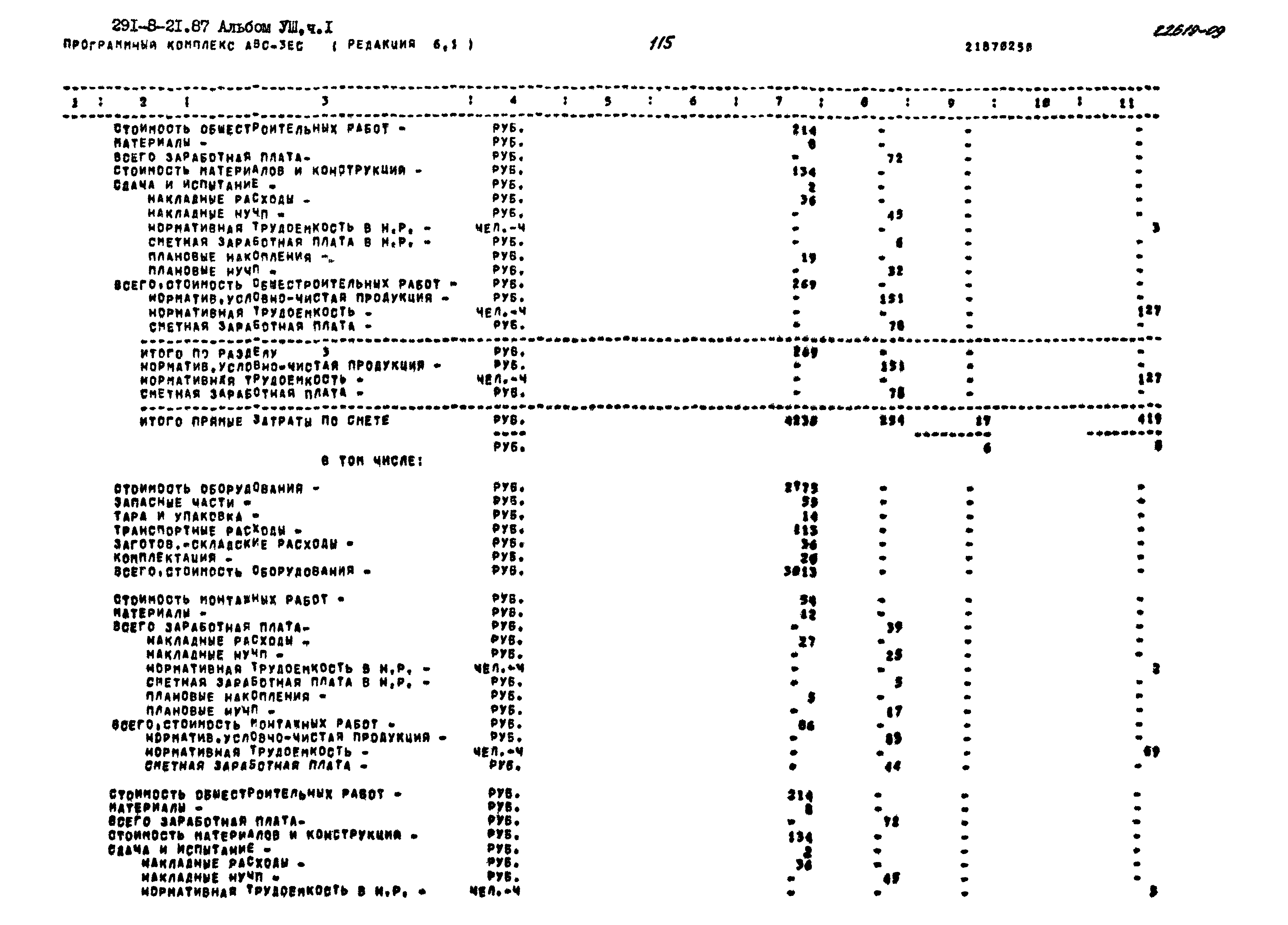 Типовой проект 291-8-21.87