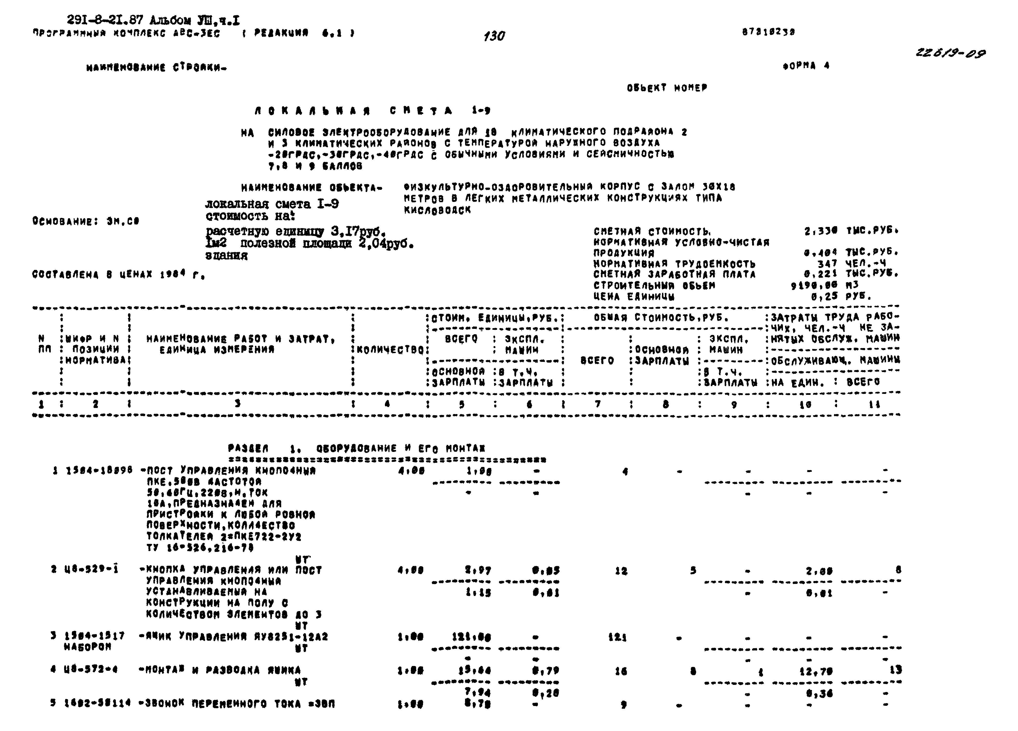 Типовой проект 291-8-21.87